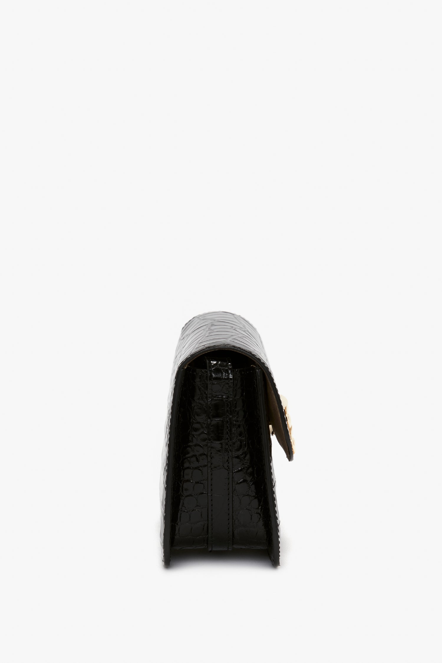 Mini black croc online bag