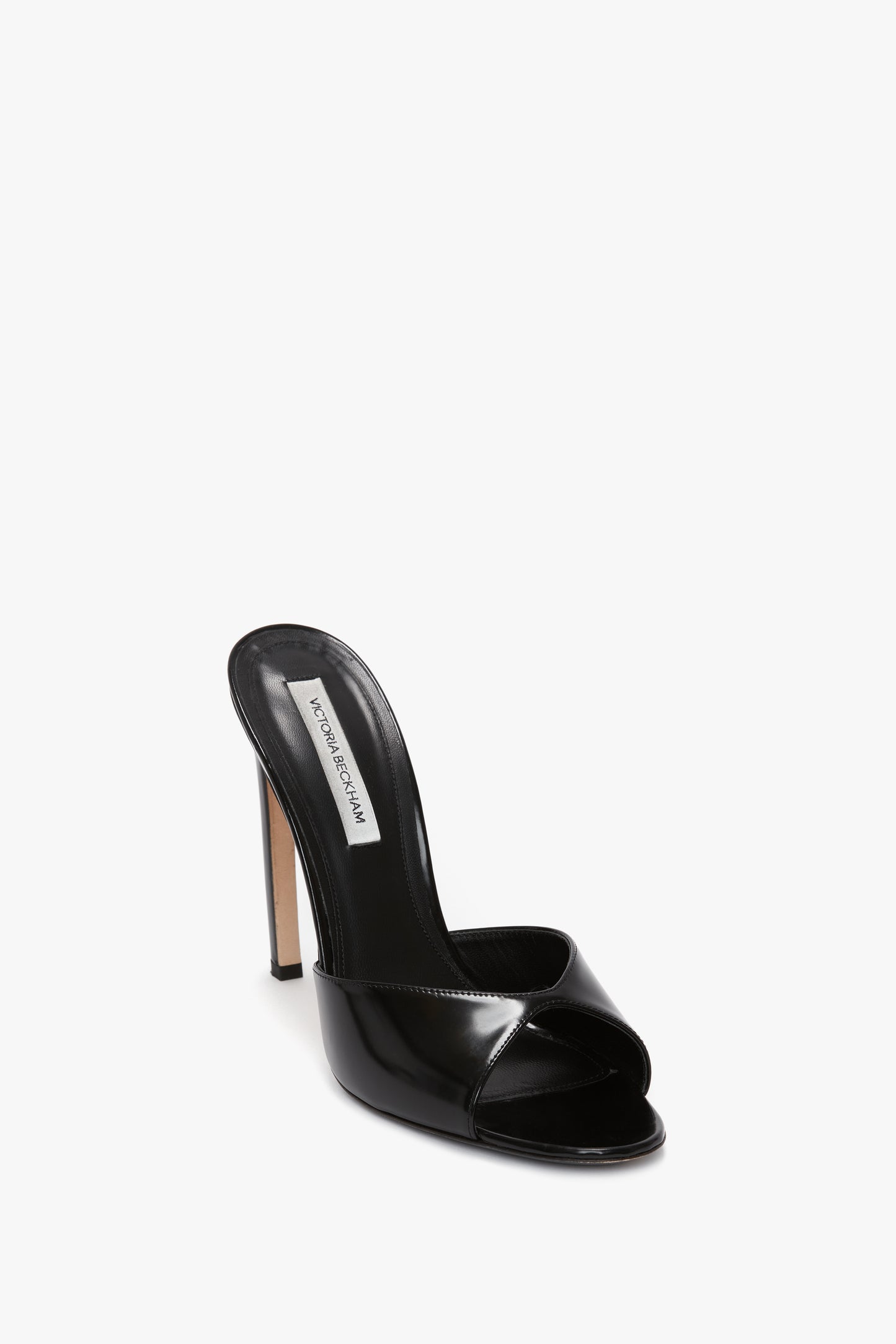 Black heeled mules uk store