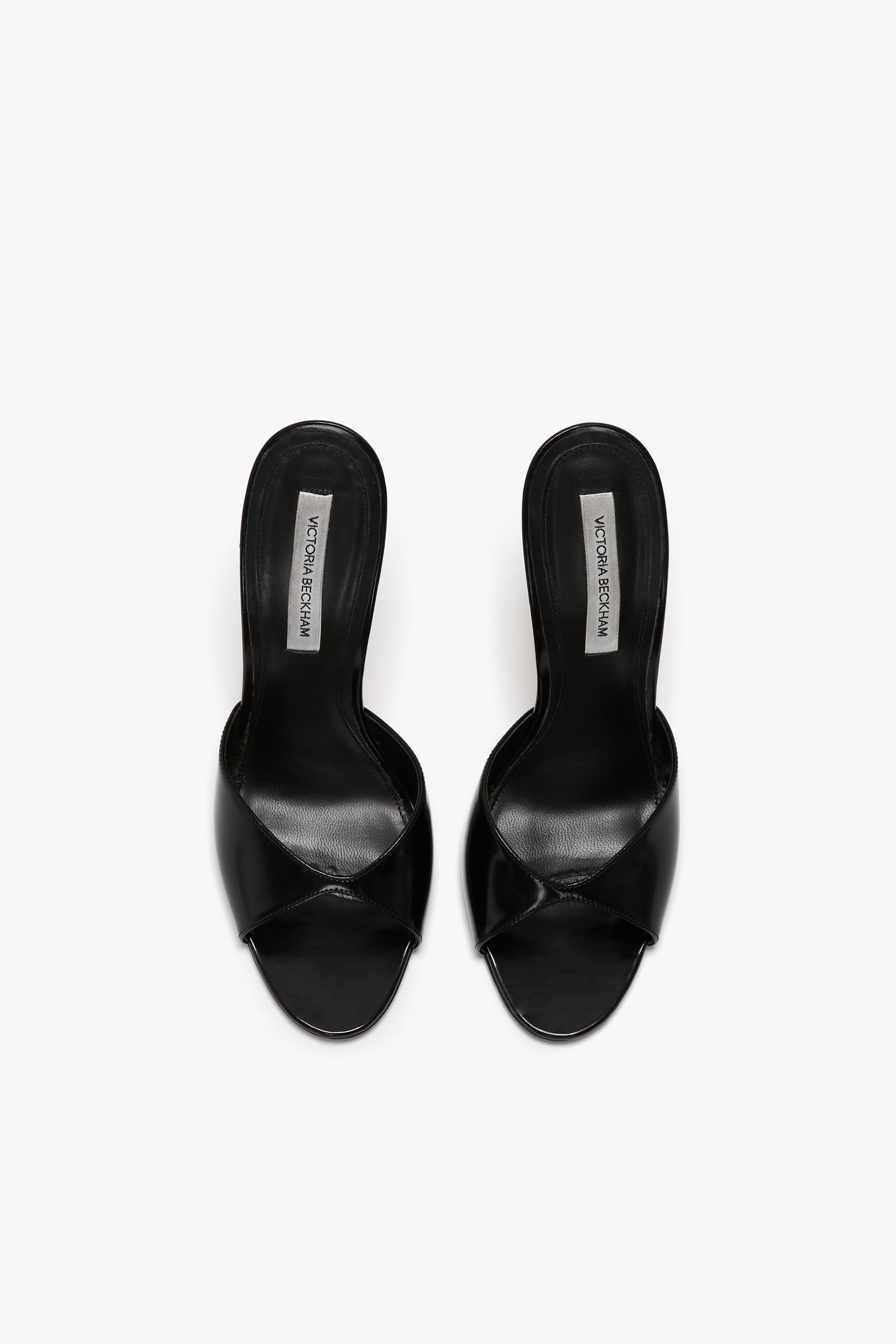 Black heeled mules uk shop