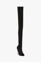 Harlow Peep Toe Stretch Jersey Boot 100