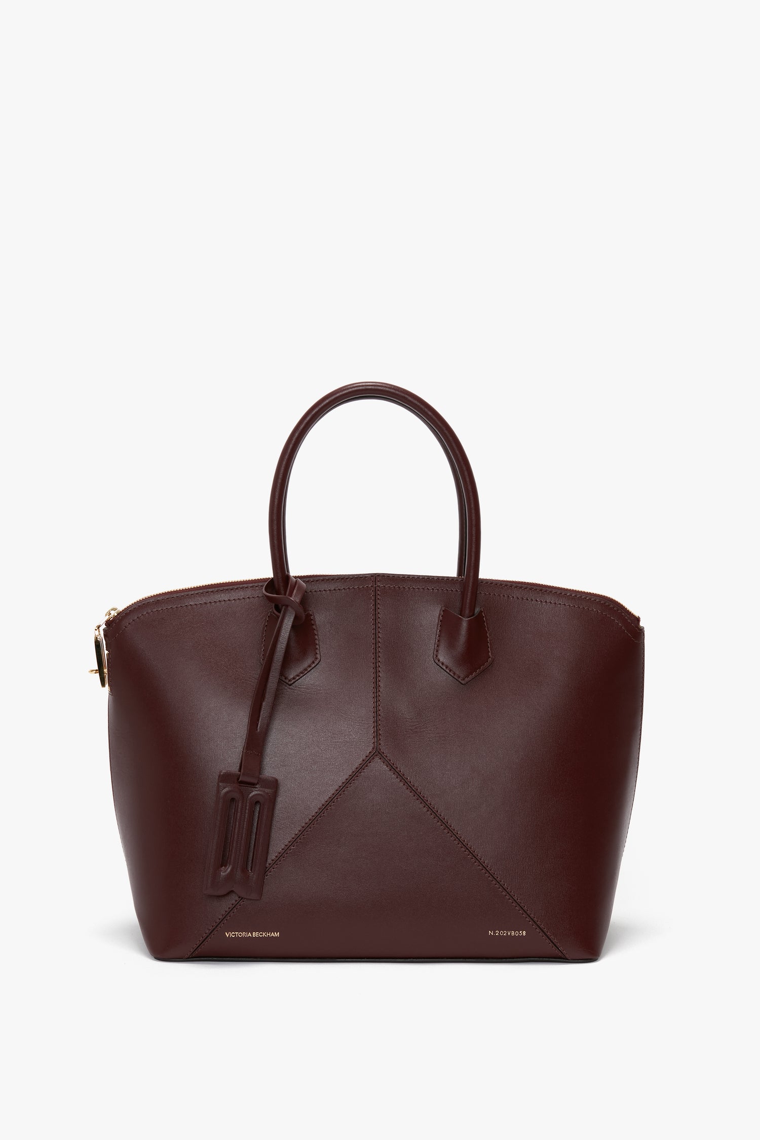 Victoria Top Handle Bag In Burgundy Leather – Victoria Beckham UK
