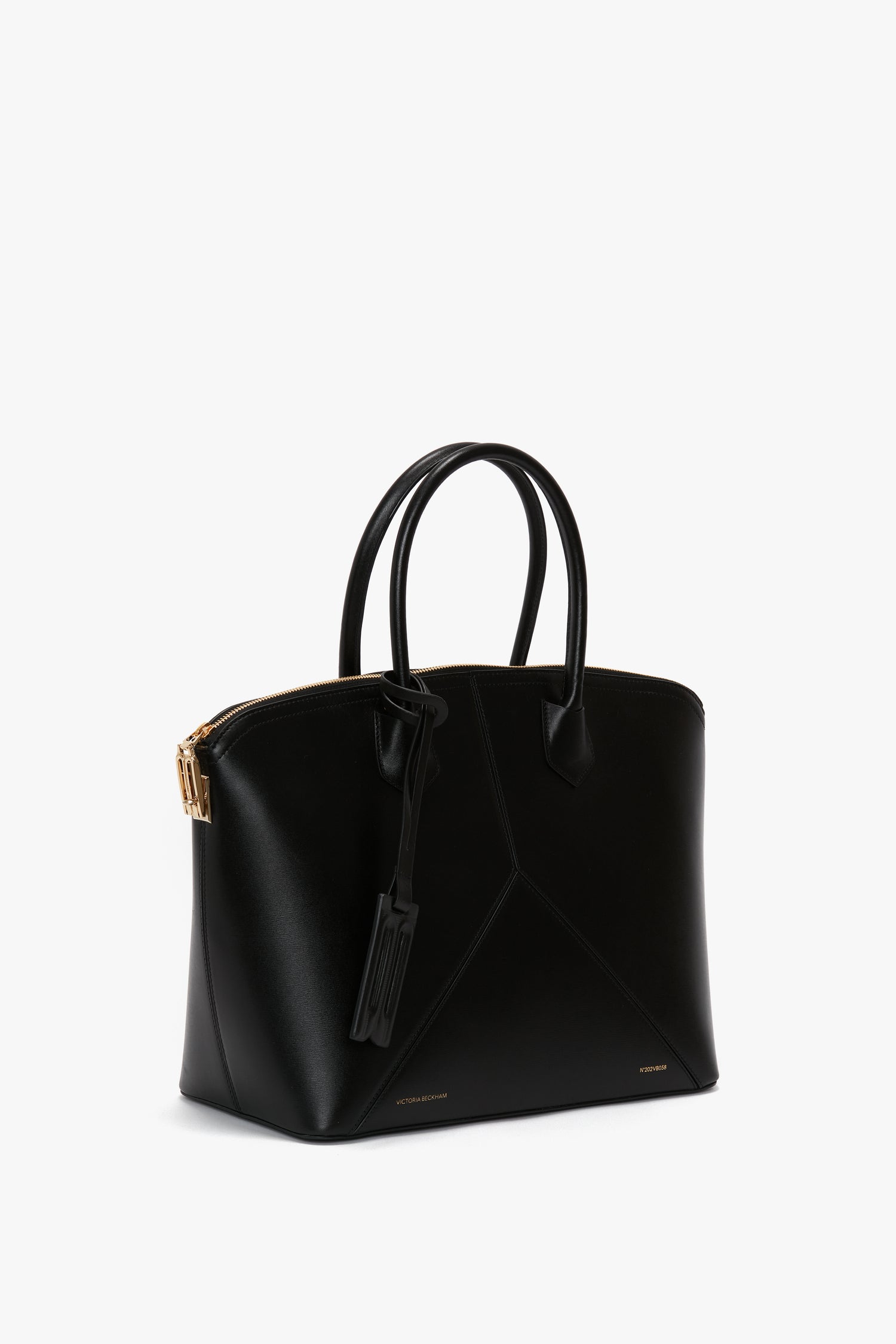 Victoria Top Handle Bag In Black Leather – Victoria Beckham UK