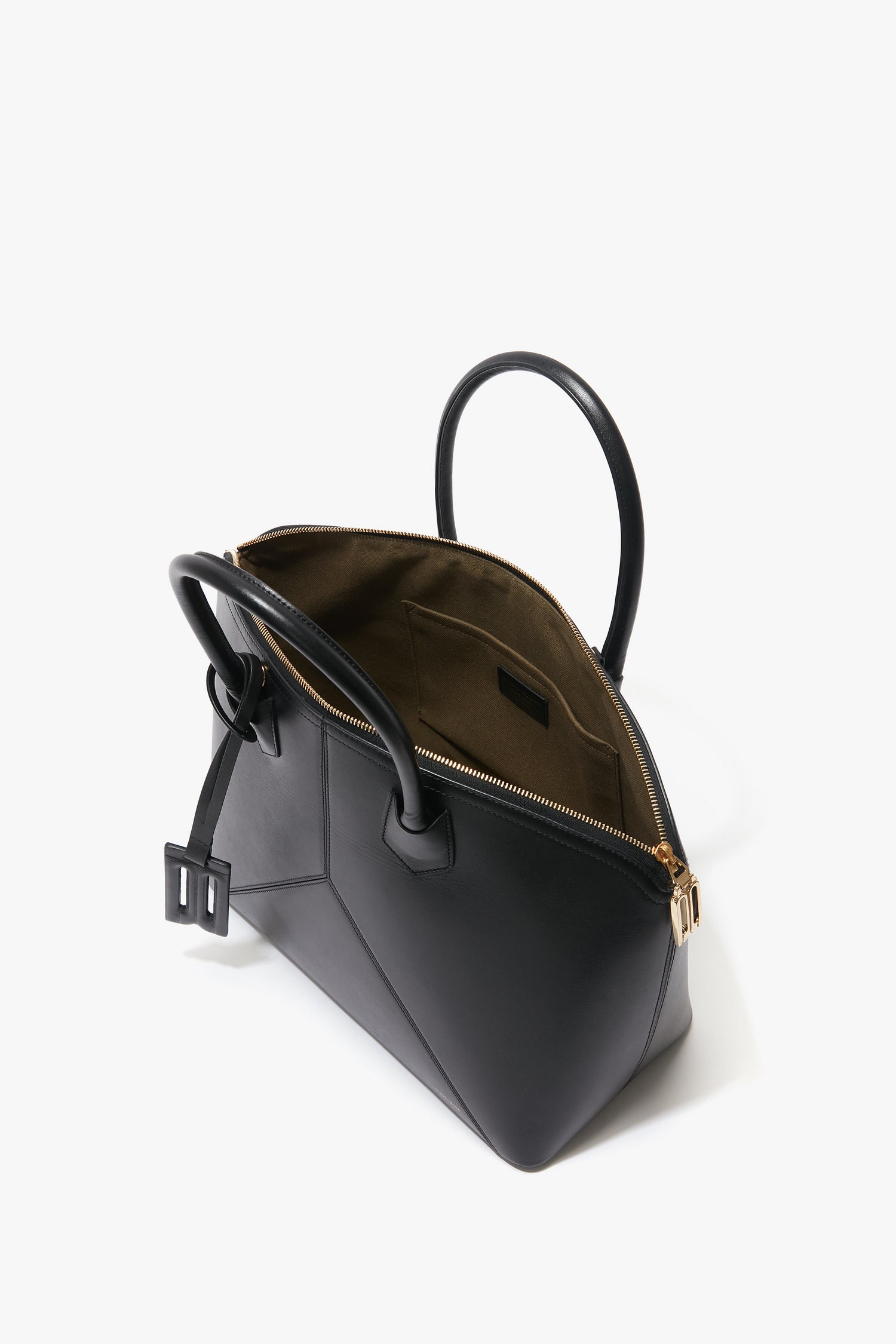 Victoria Top Handle Bag In Black Leather – Victoria Beckham UK