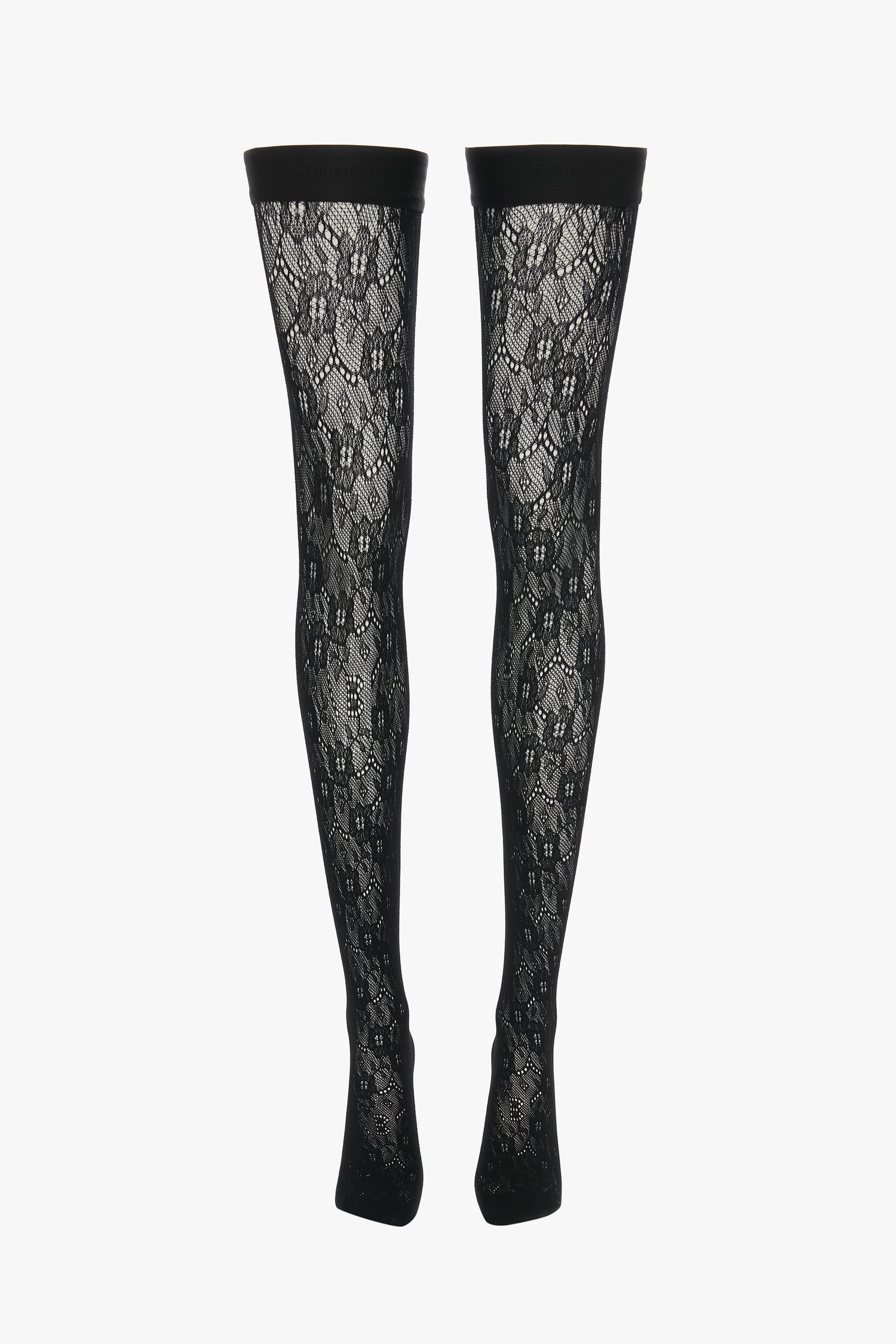 Black floral lace stockings shop