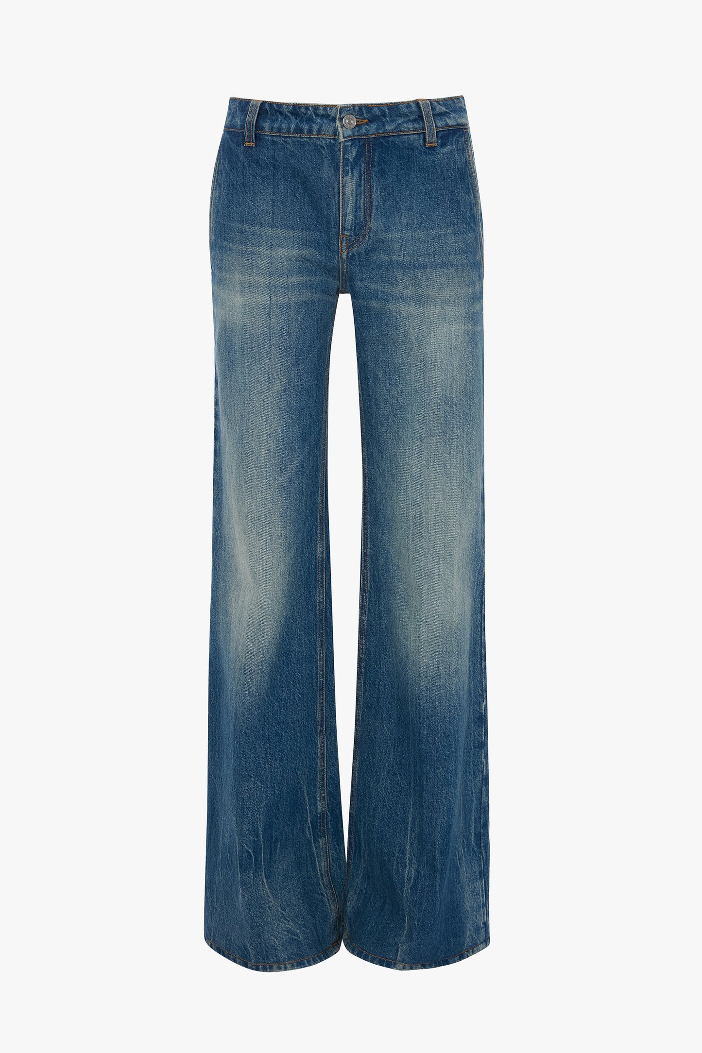 Gigi Low Waist Straight Leg Jean In Vintage Indigo