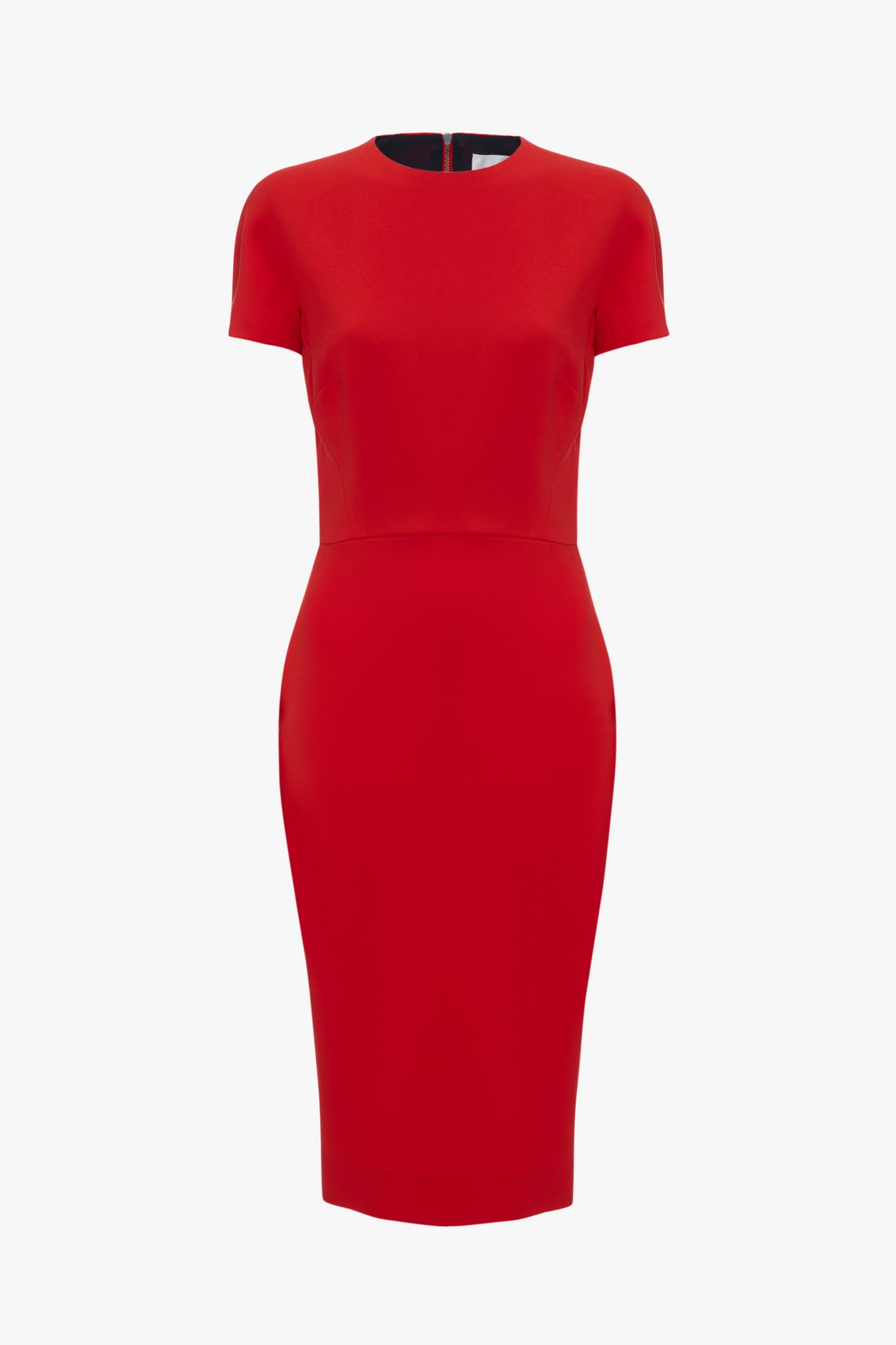 Red half sleeve dress online