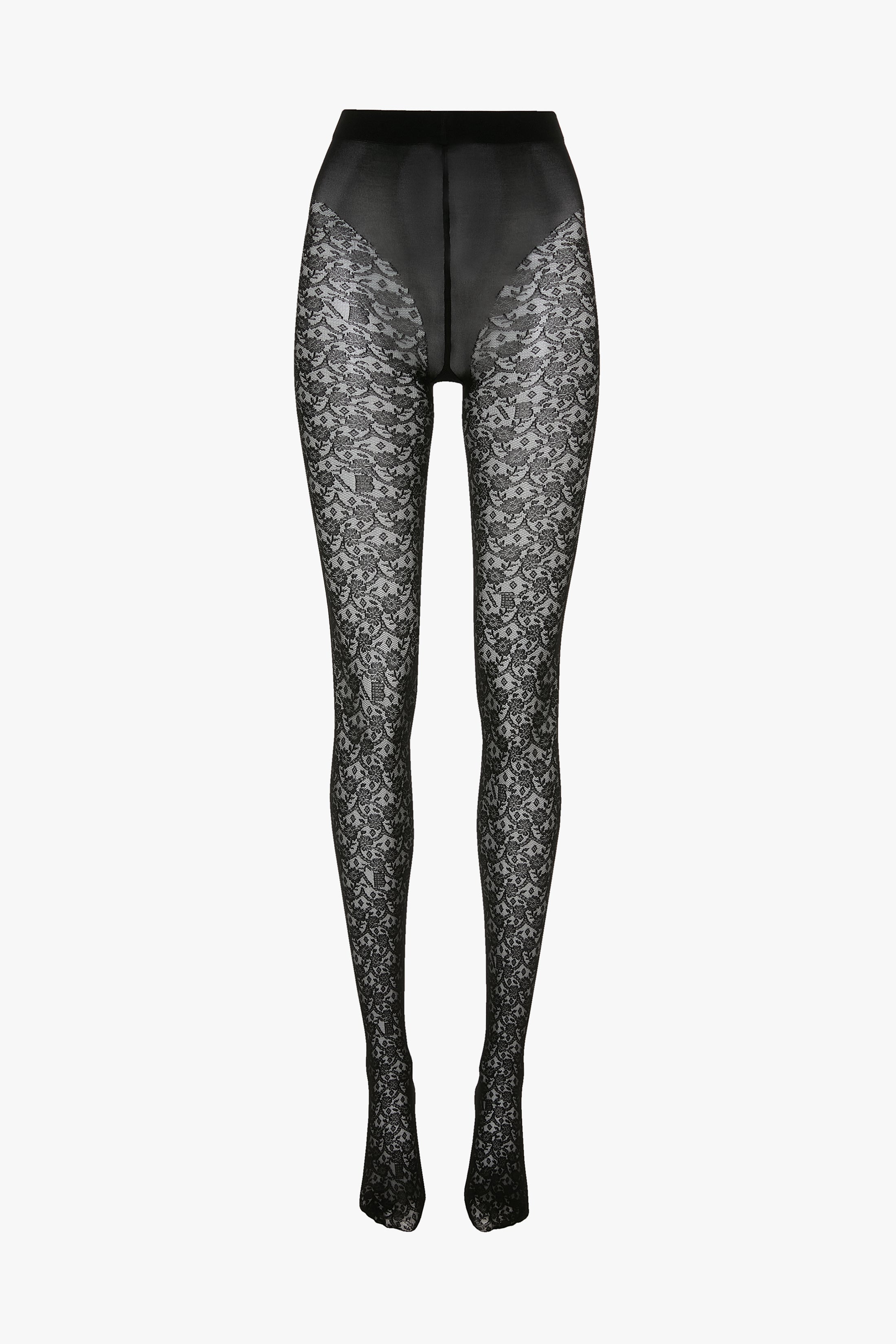 Monogram Lace Tights