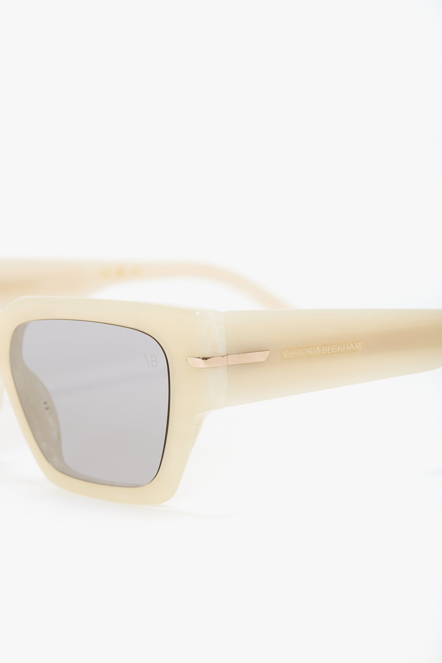 Acetate Sunglasses In Ivory Marble