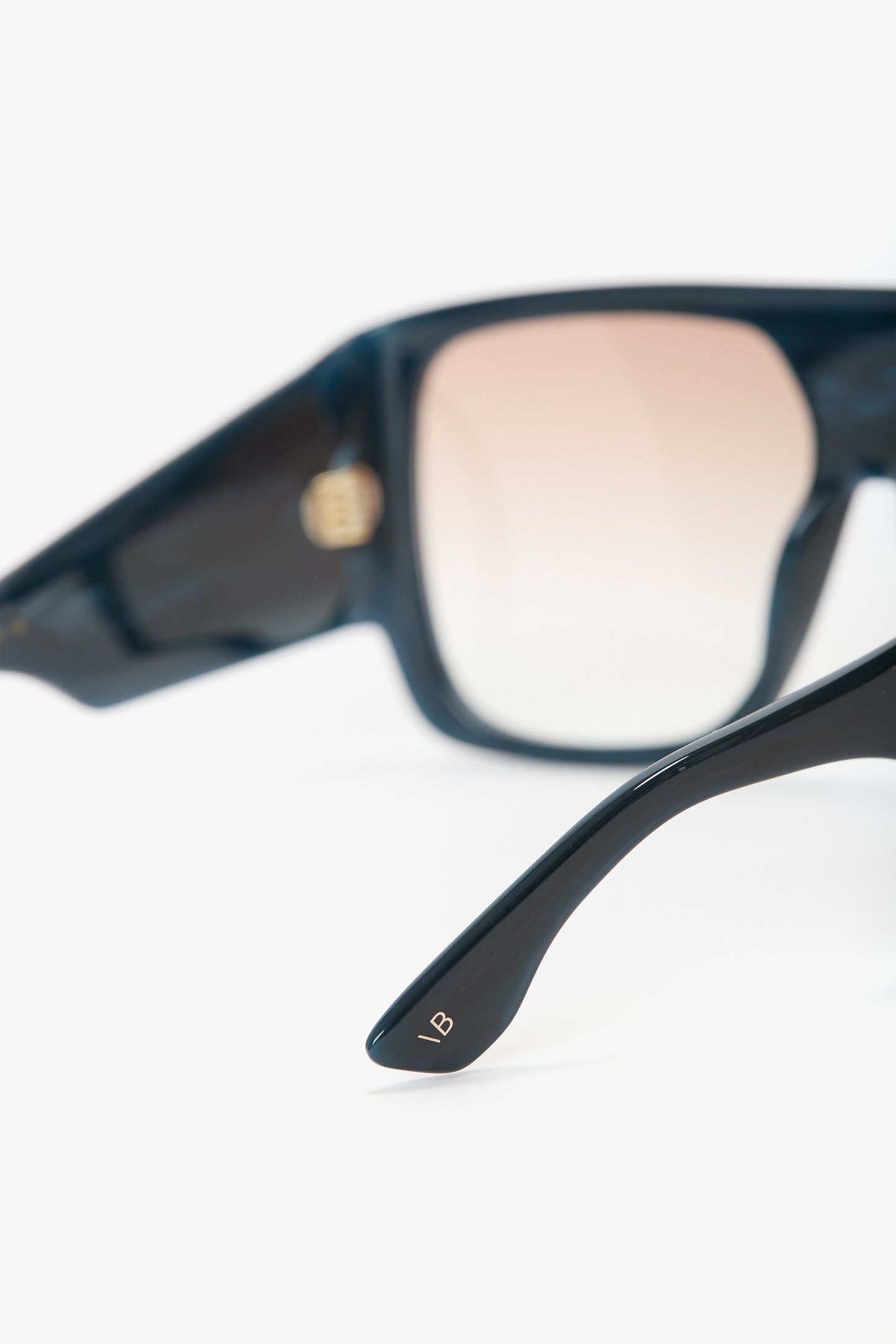 Oversized Soft Square Acetate Frame In Blue