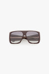 Oversized Soft Square Acetate Frame In Burgundy
