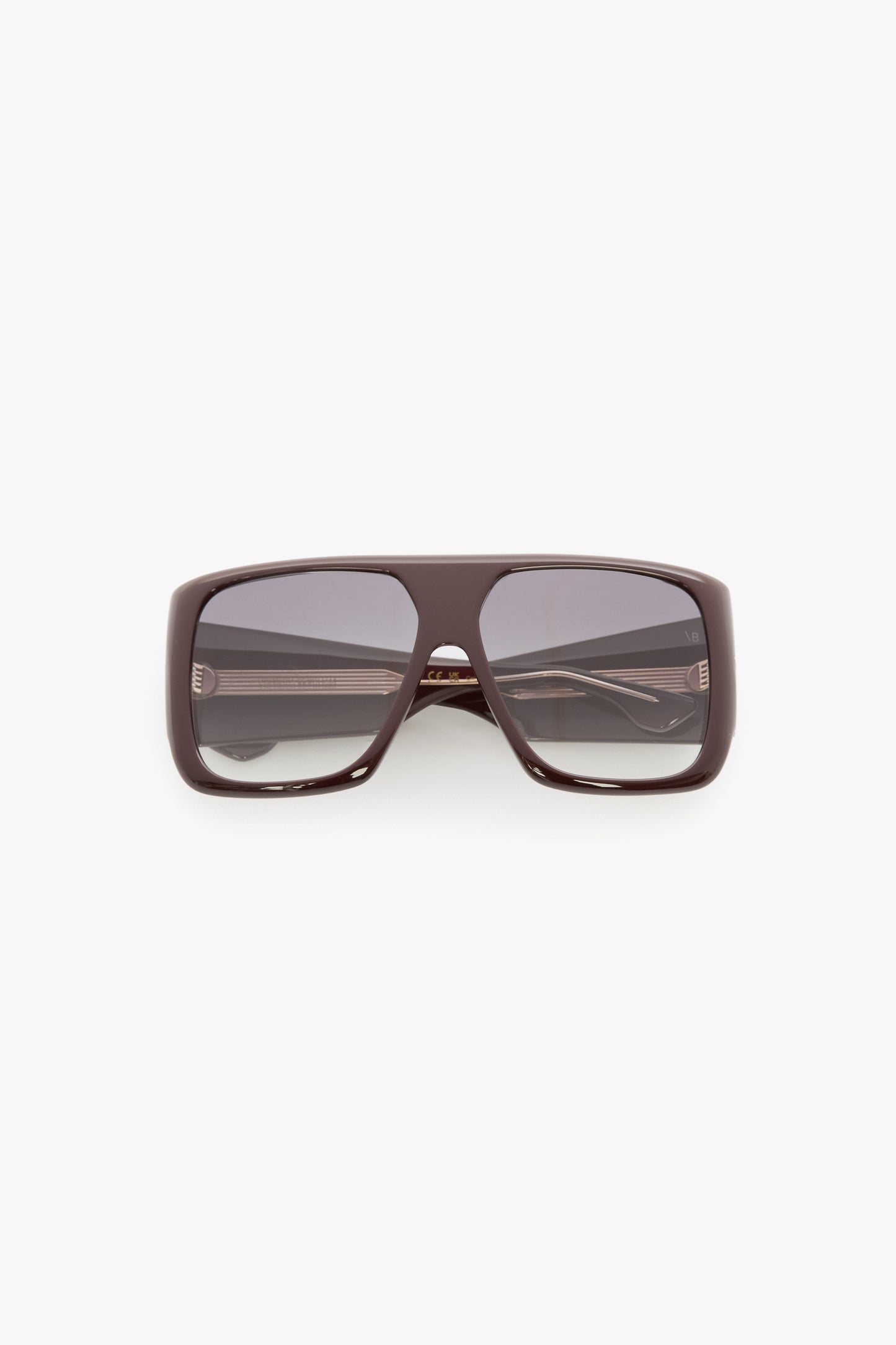 Oversized Soft Square Acetate Frame In Burgundy