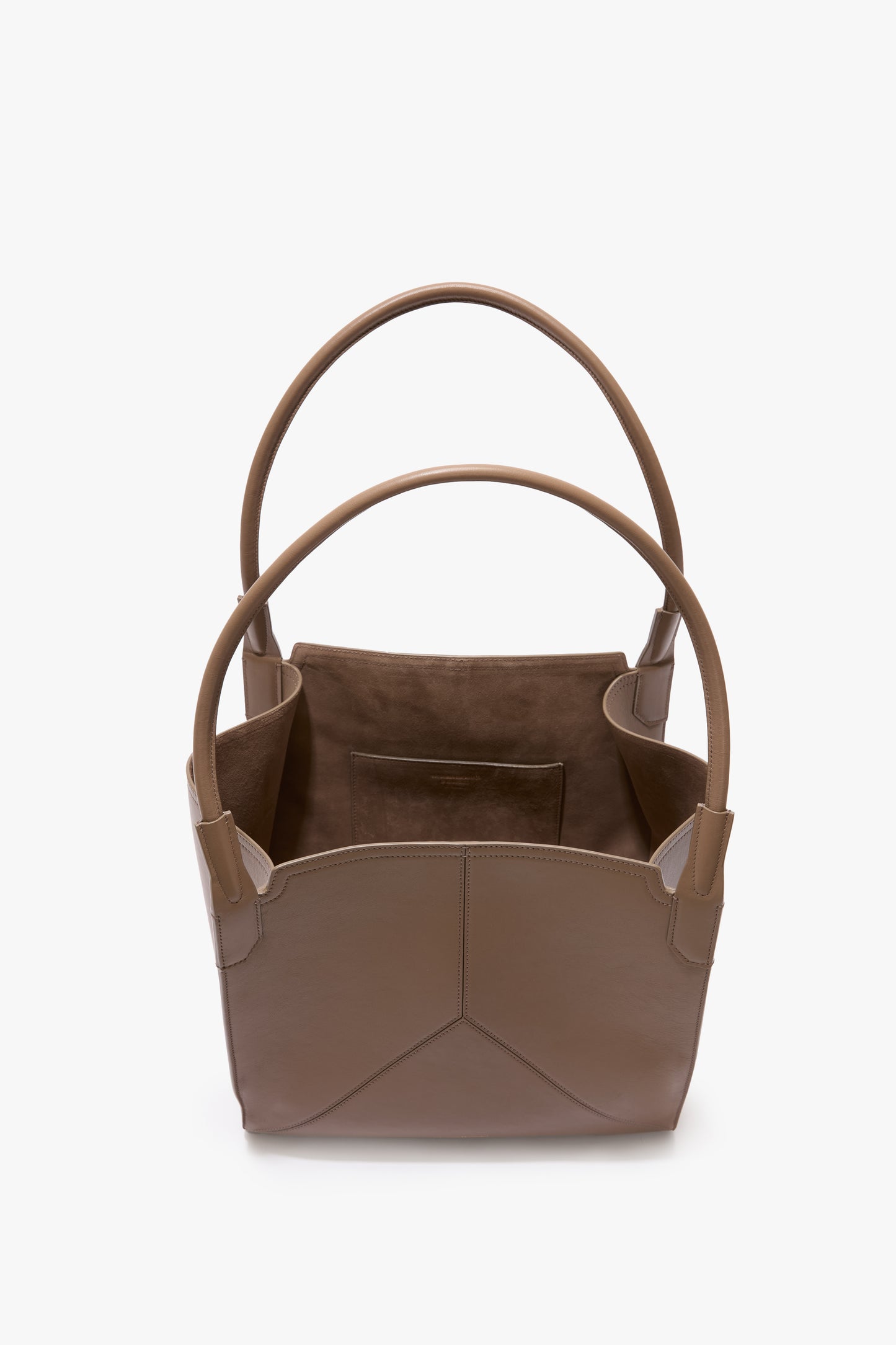 Victoria Tote Bag In Dove Grey Leather