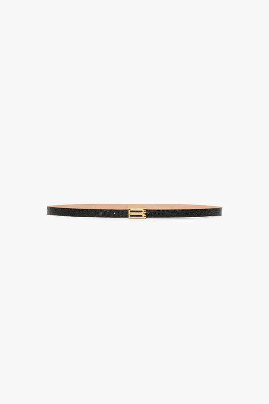 Dorian Frame Belt Micro Croc Embossed Leather