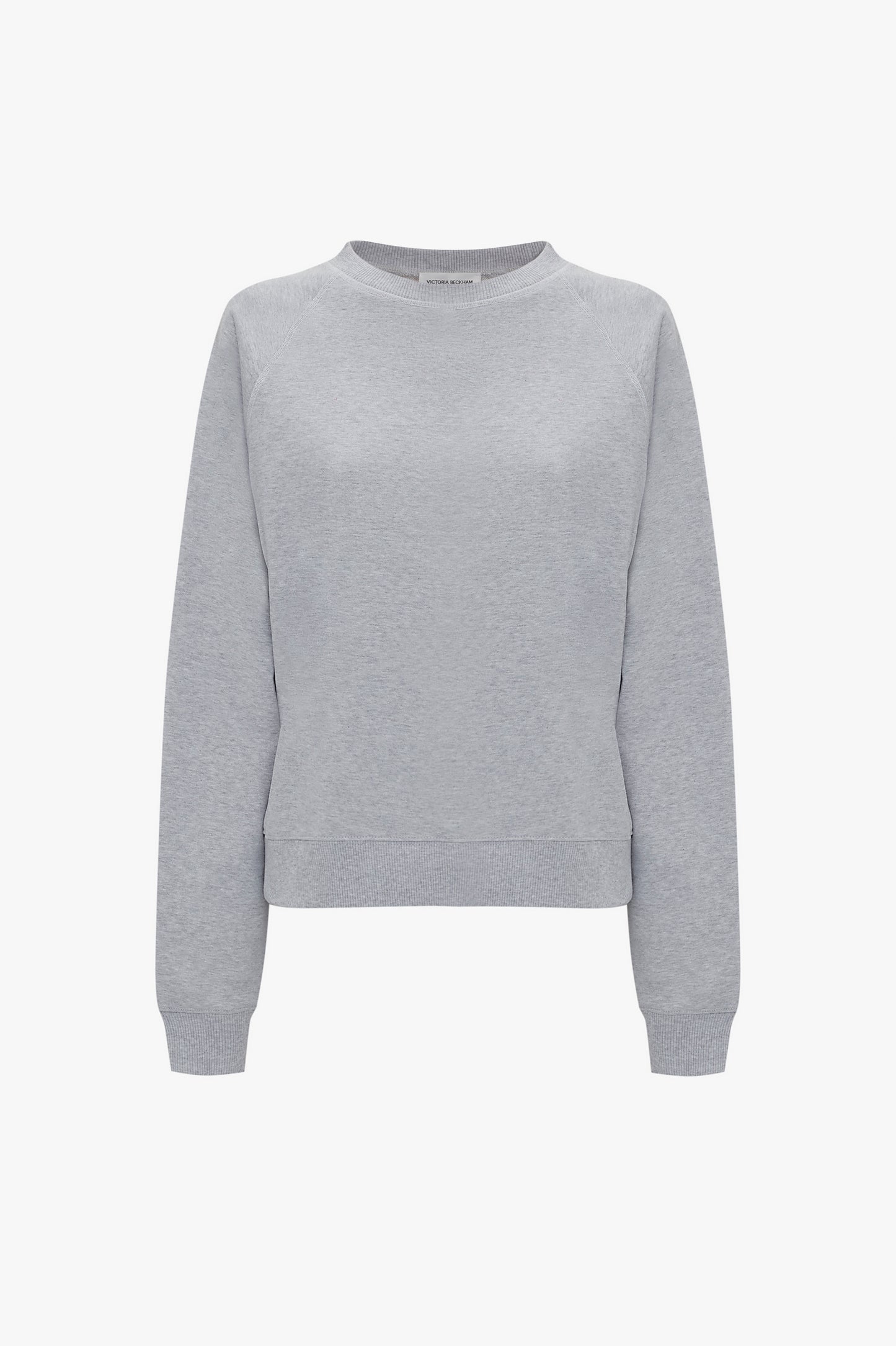 Football Sweatshirt In Grey Marl