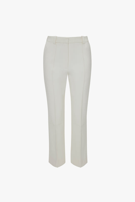 Cropped Kick Trouser In Ivory