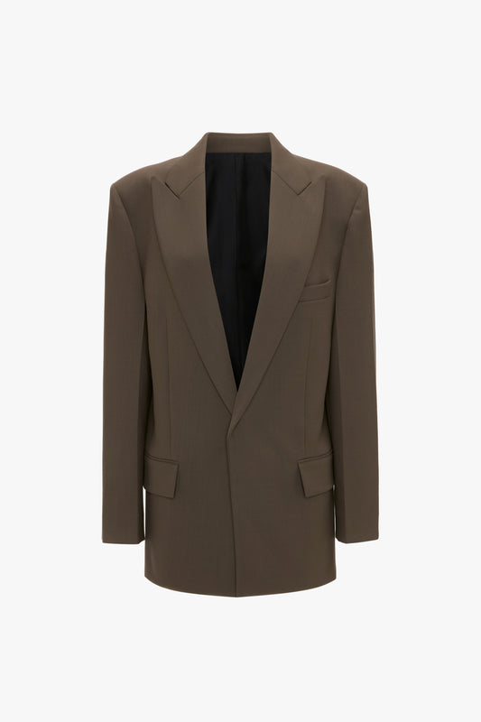 Peak Lapel Jacket In Oregano