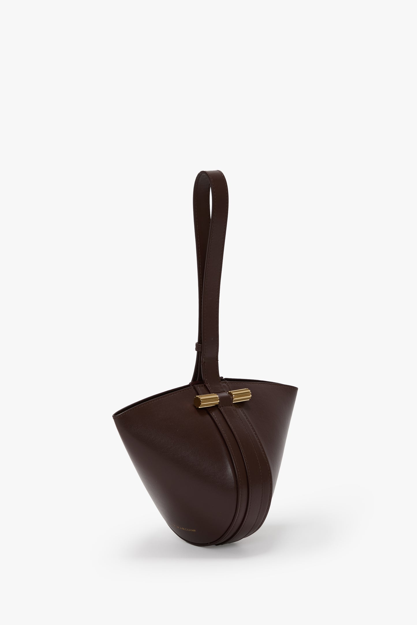 Portofino Dia Clutch In Dark Burgundy Leather