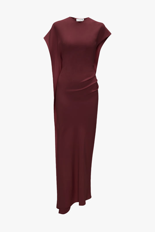 Victoria Midi Dress In Cinnabar Red