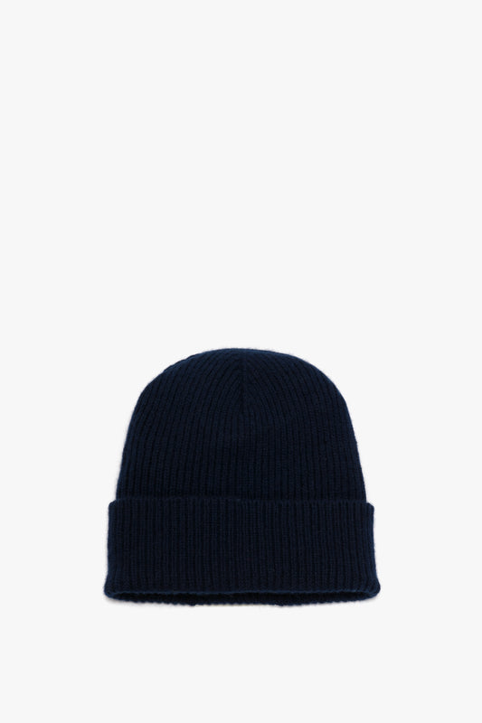 Exclusive Logo Patch Beanie In Navy