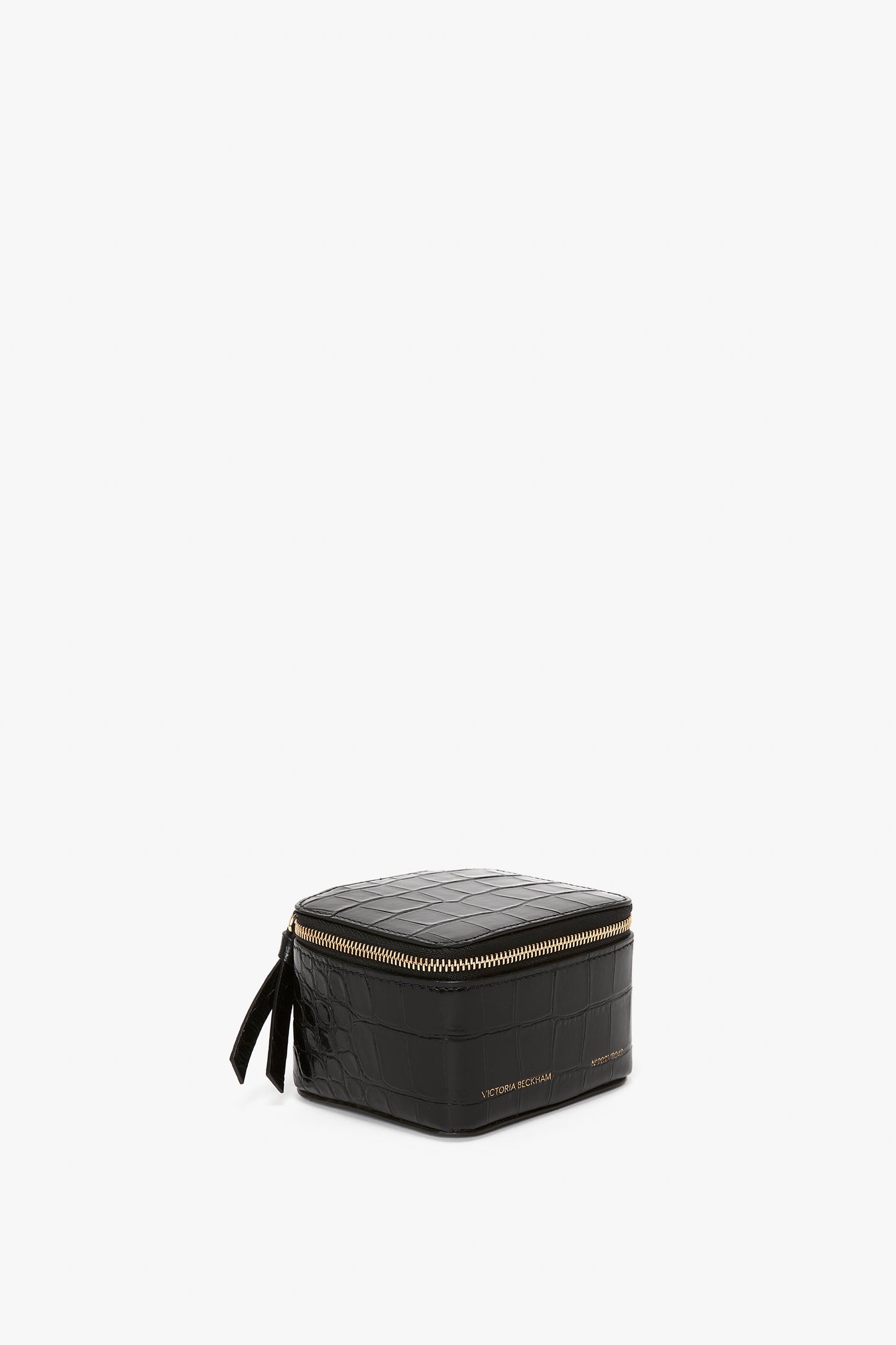 Jewellery Box In Black Croc-Effect Leather – Victoria Beckham UK