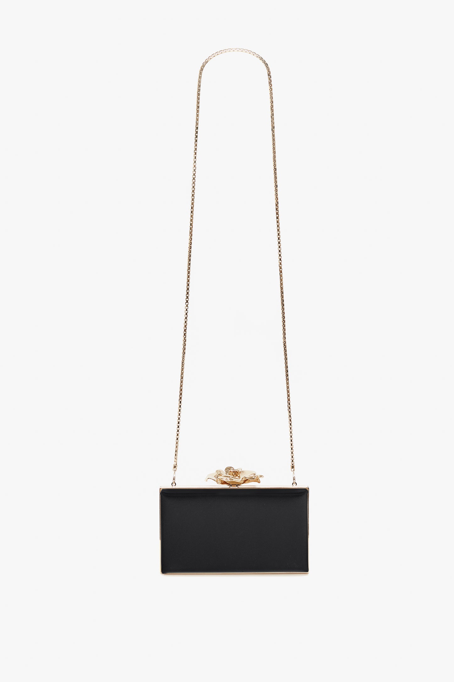 Black clutch with strap deals