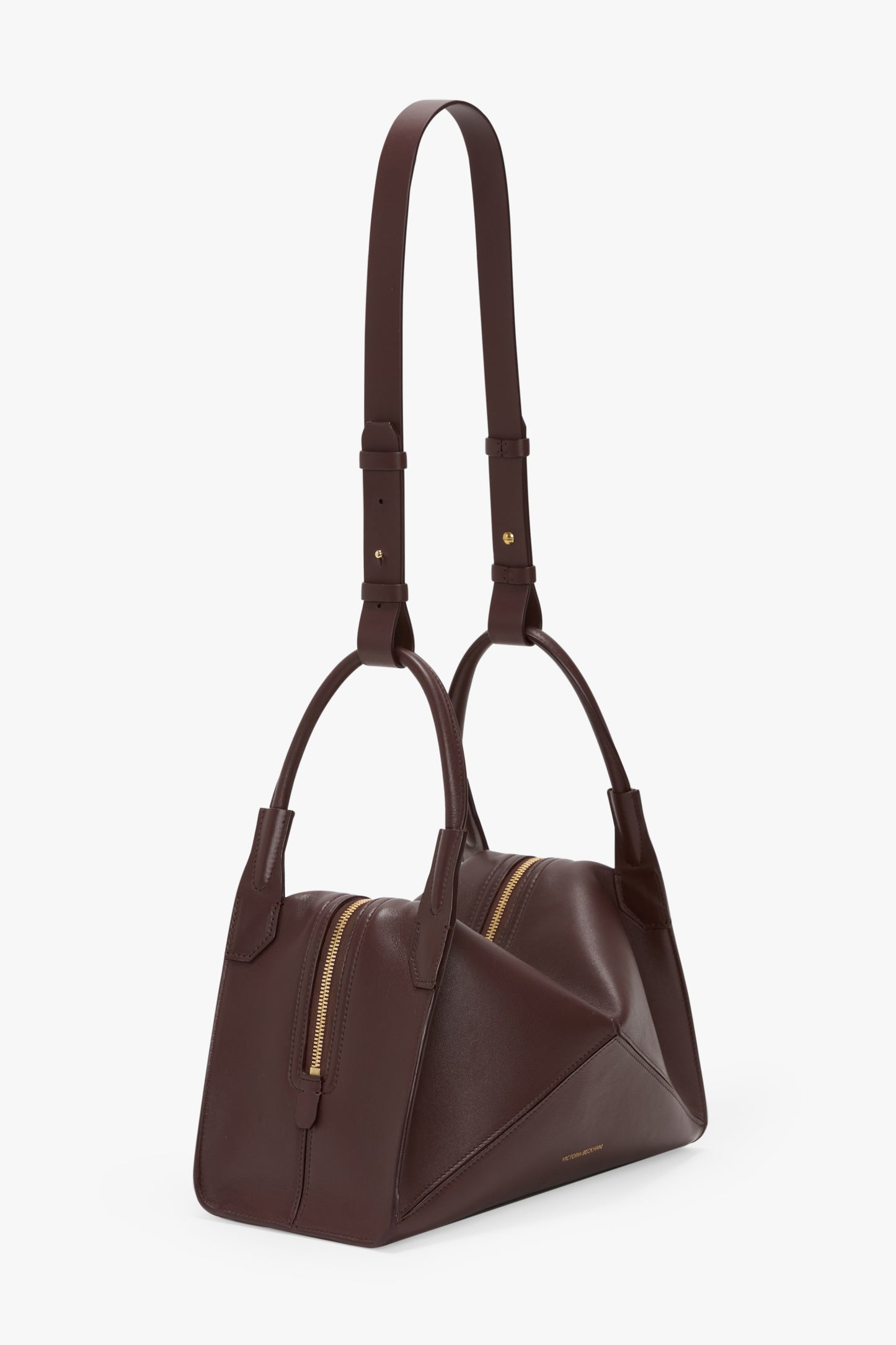 Victoria Plié Bag In Burgundy Leather – Victoria Beckham UK