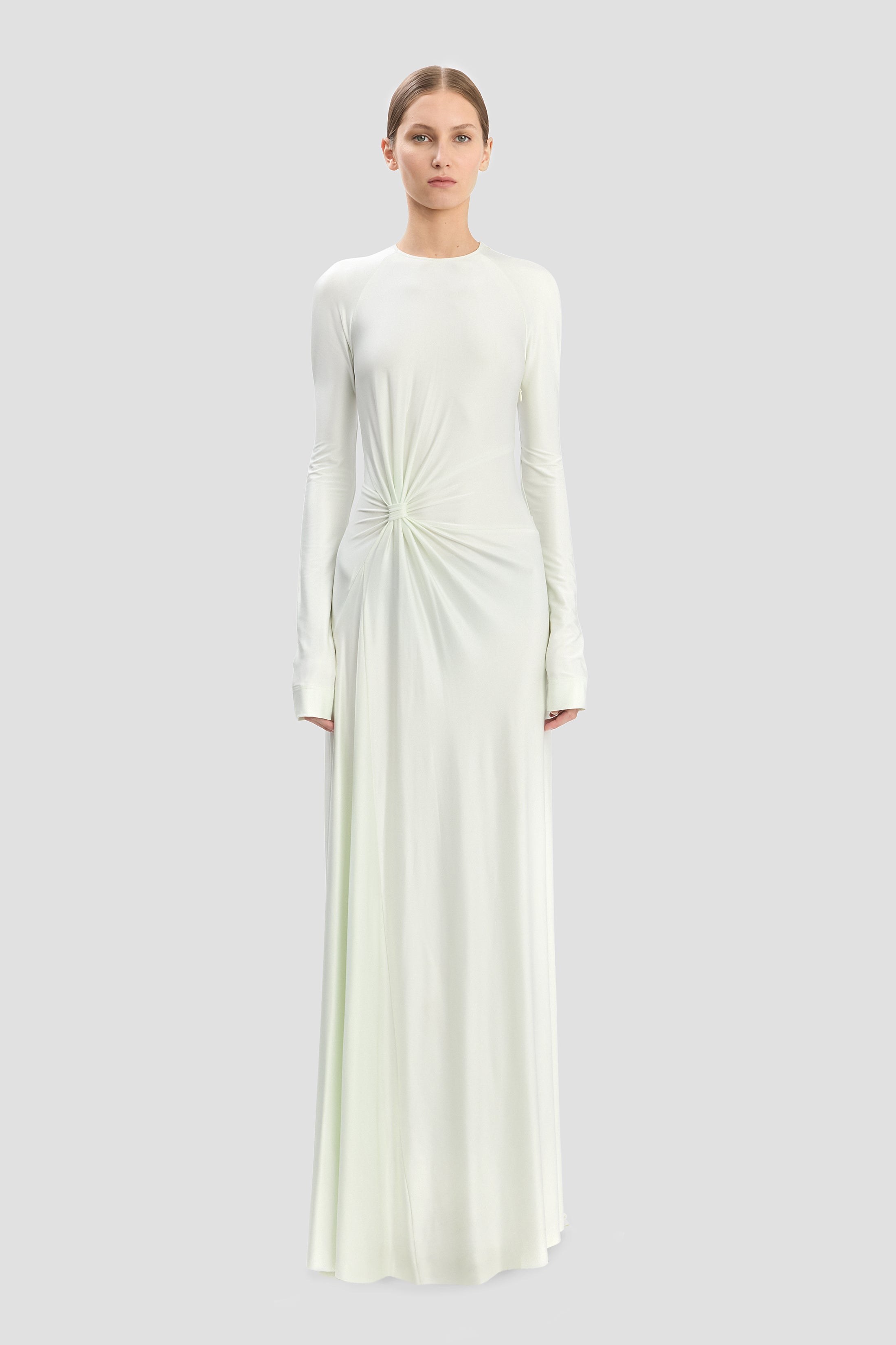 Twist Waist Gown Aloe