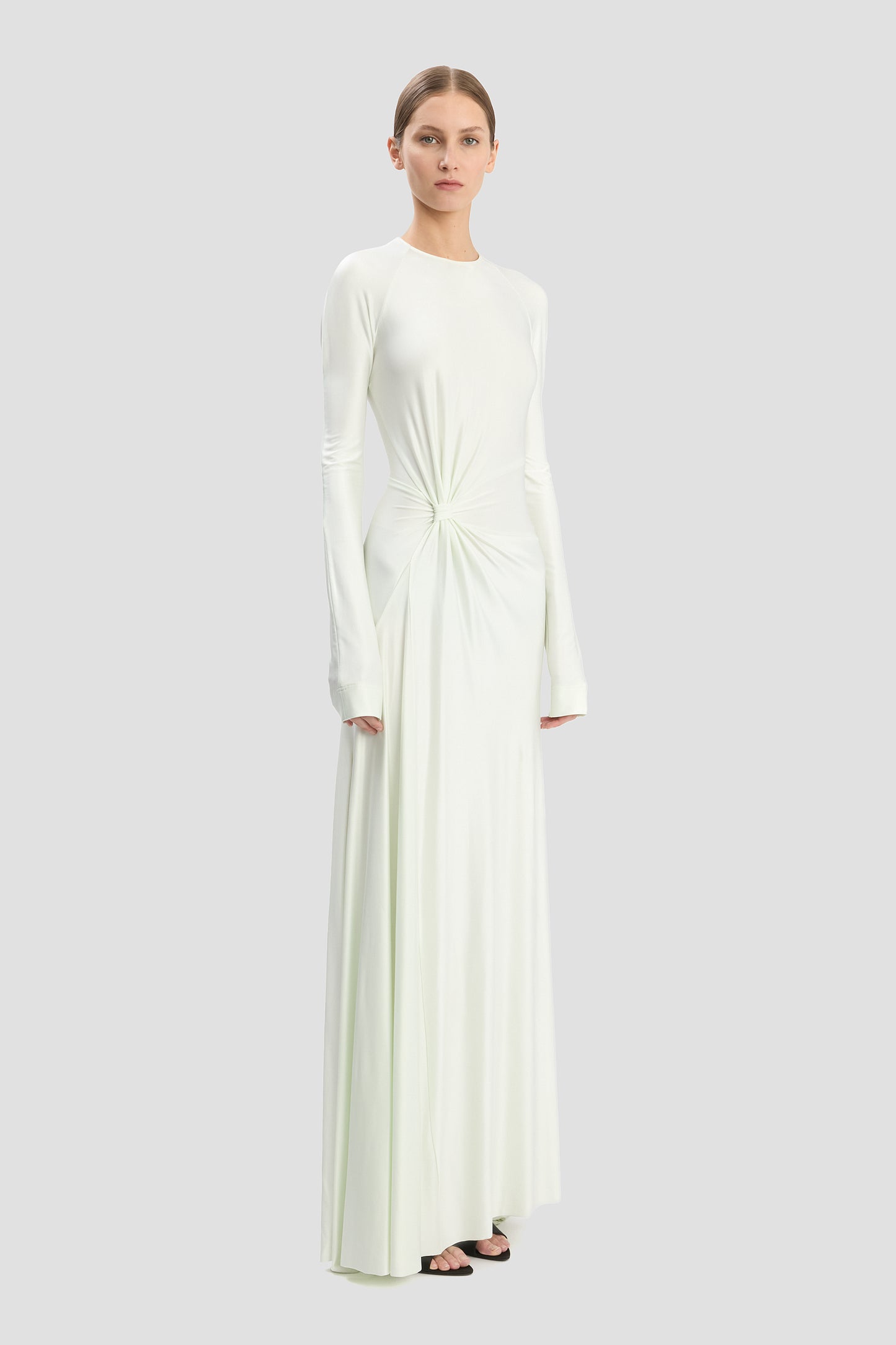 Twist Gown In Aloe