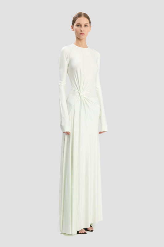 Twist Gown In Aloe
