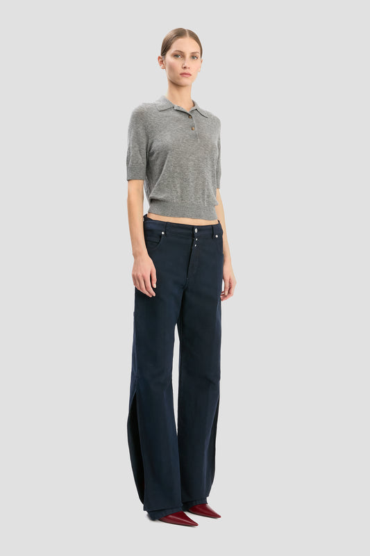 Split Utility Trouser In Navy