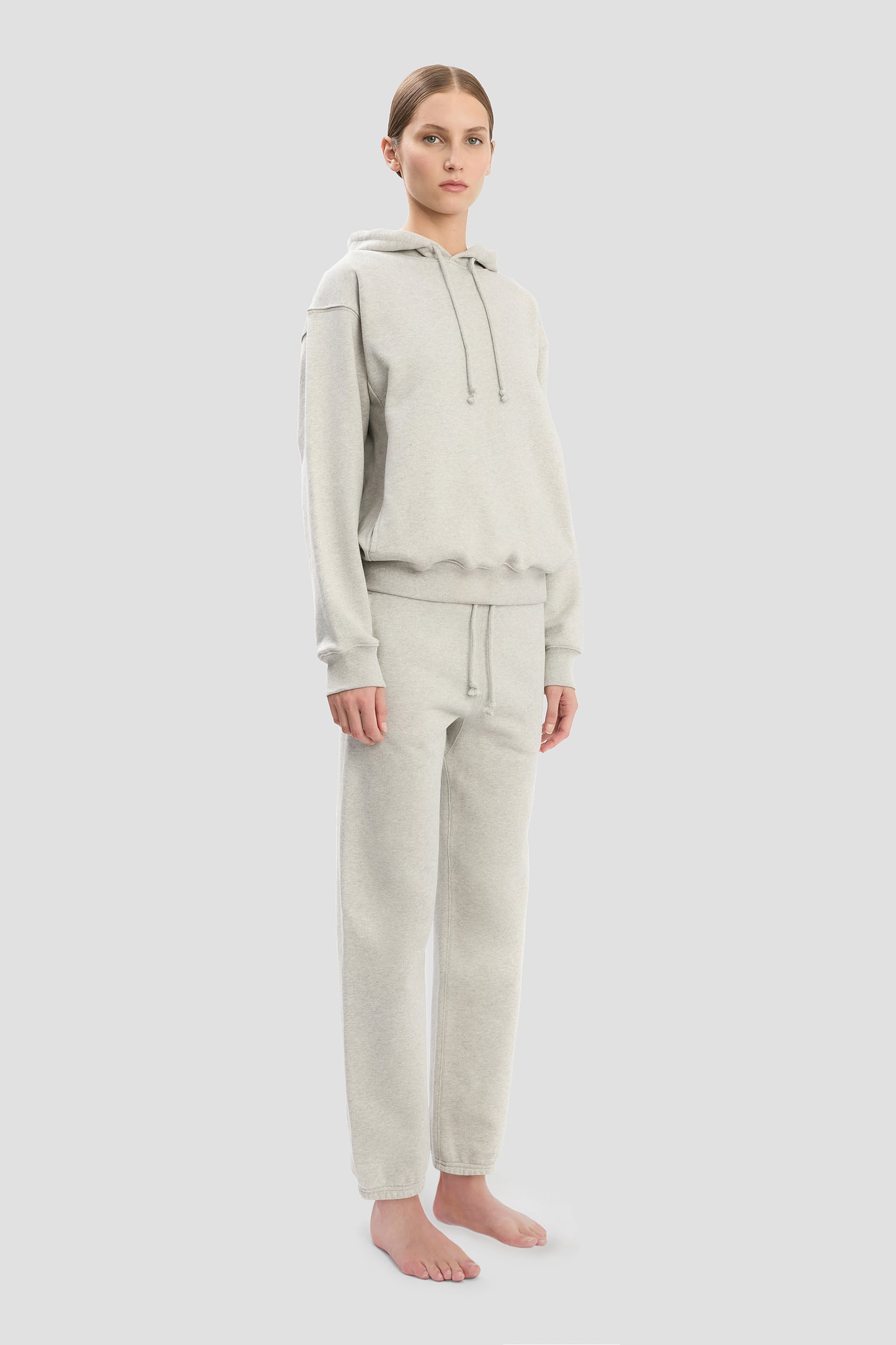 Logo Embroidered Jogger In Grey Marl