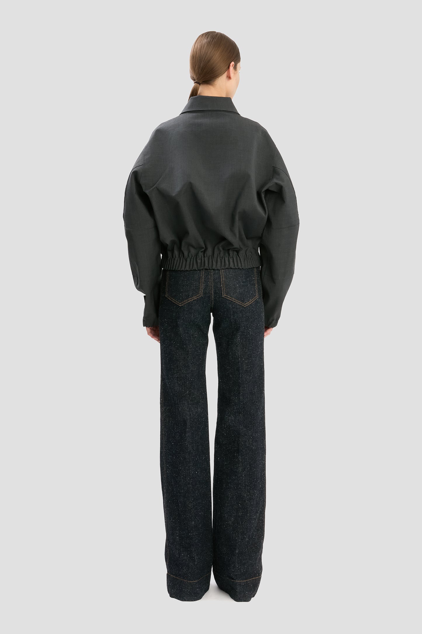 VB X Mackintosh Bomber Jacket In Charcoal