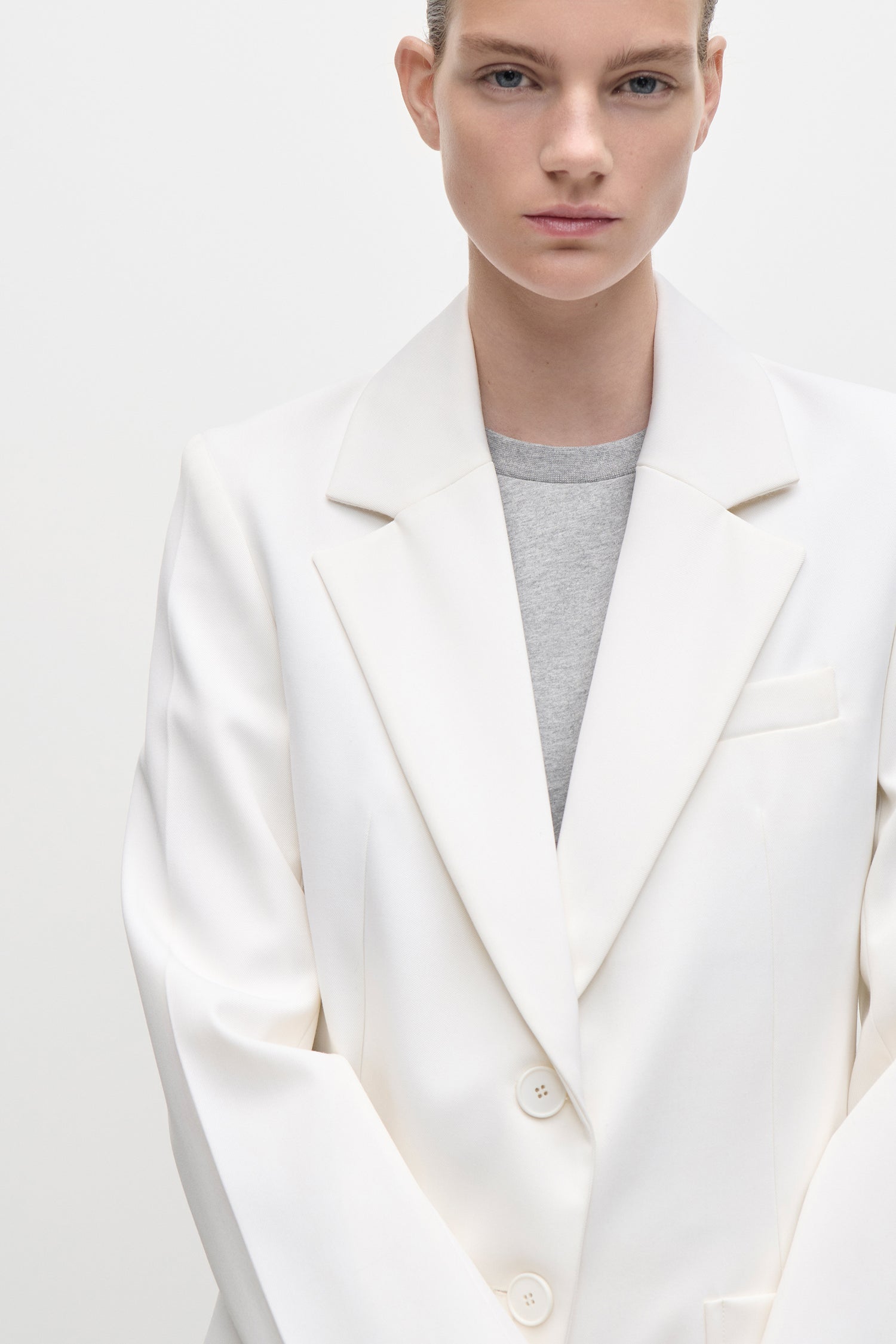 Katherine Jacket In Ivory – Victoria Beckham