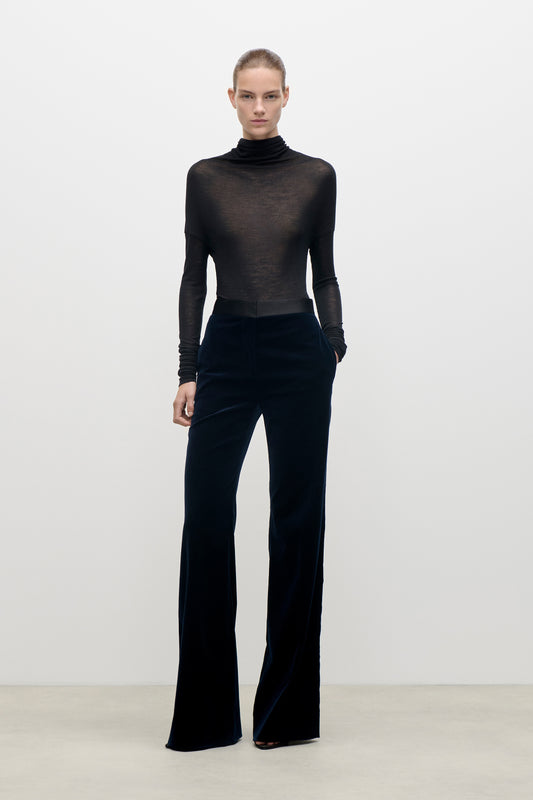 Alina Trouser In Dark Navy