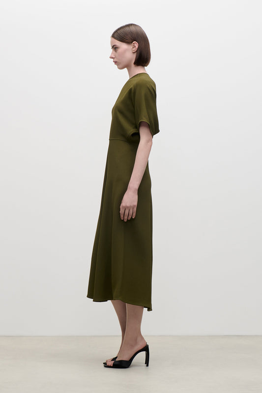 Eleanor Midi Dress In Green