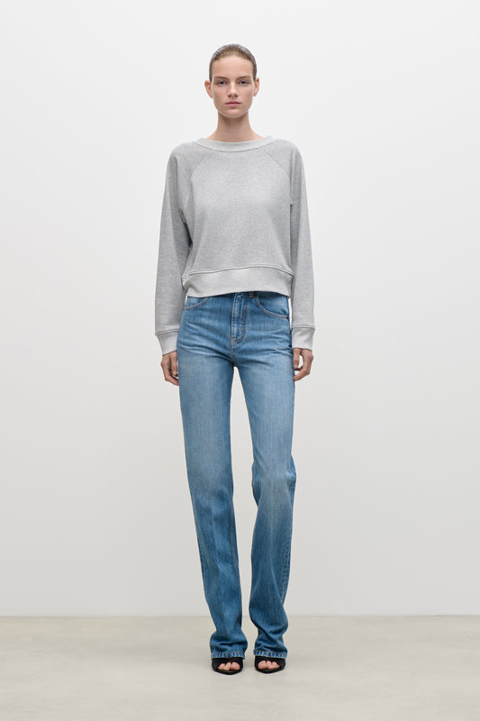 Constance Sweatshirt In Grey Marl