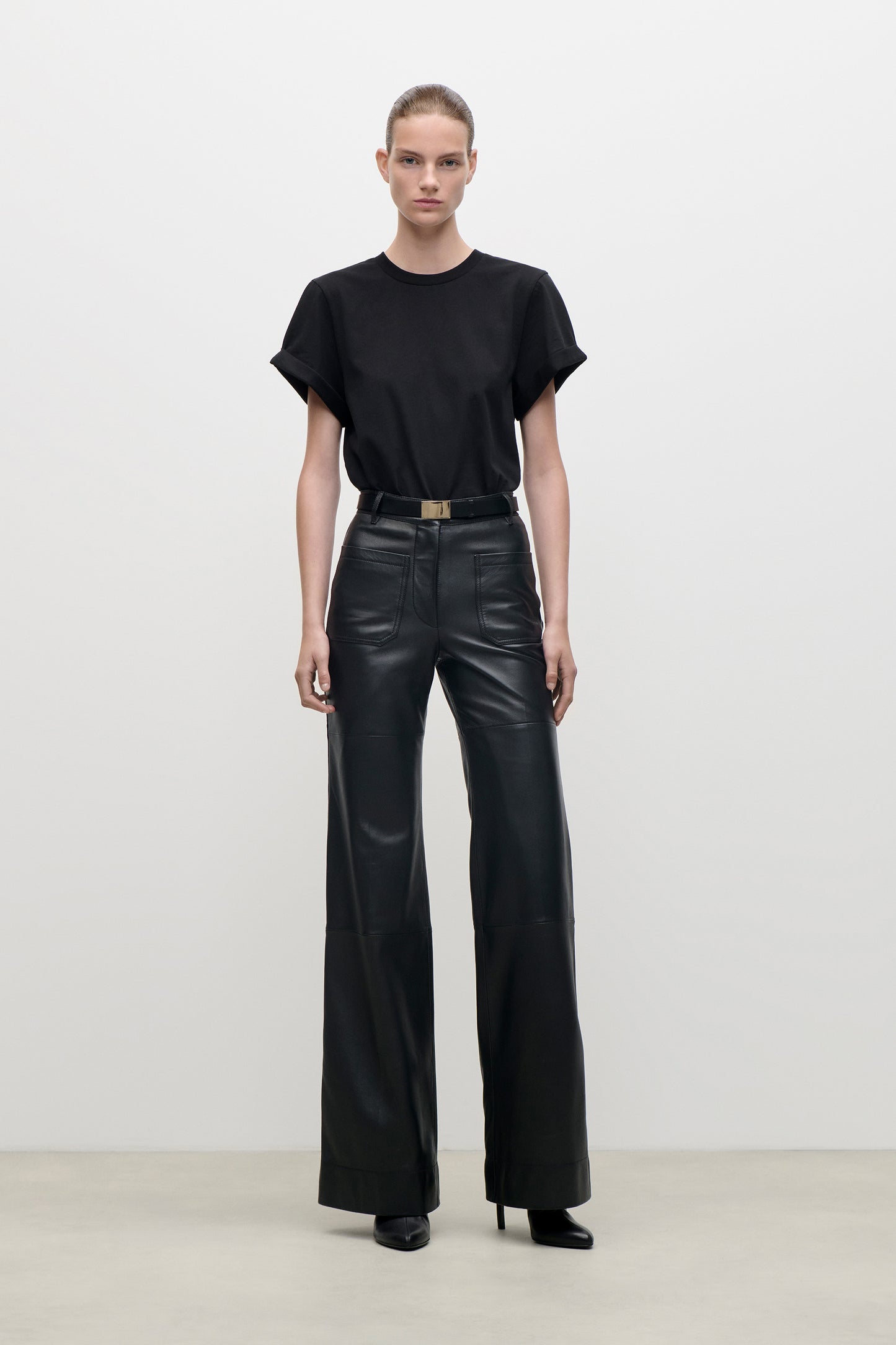 Leather Alina Trouser In Black