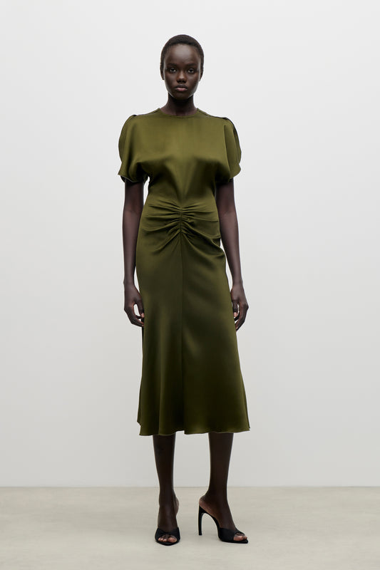 Bela Midi Dress In Green