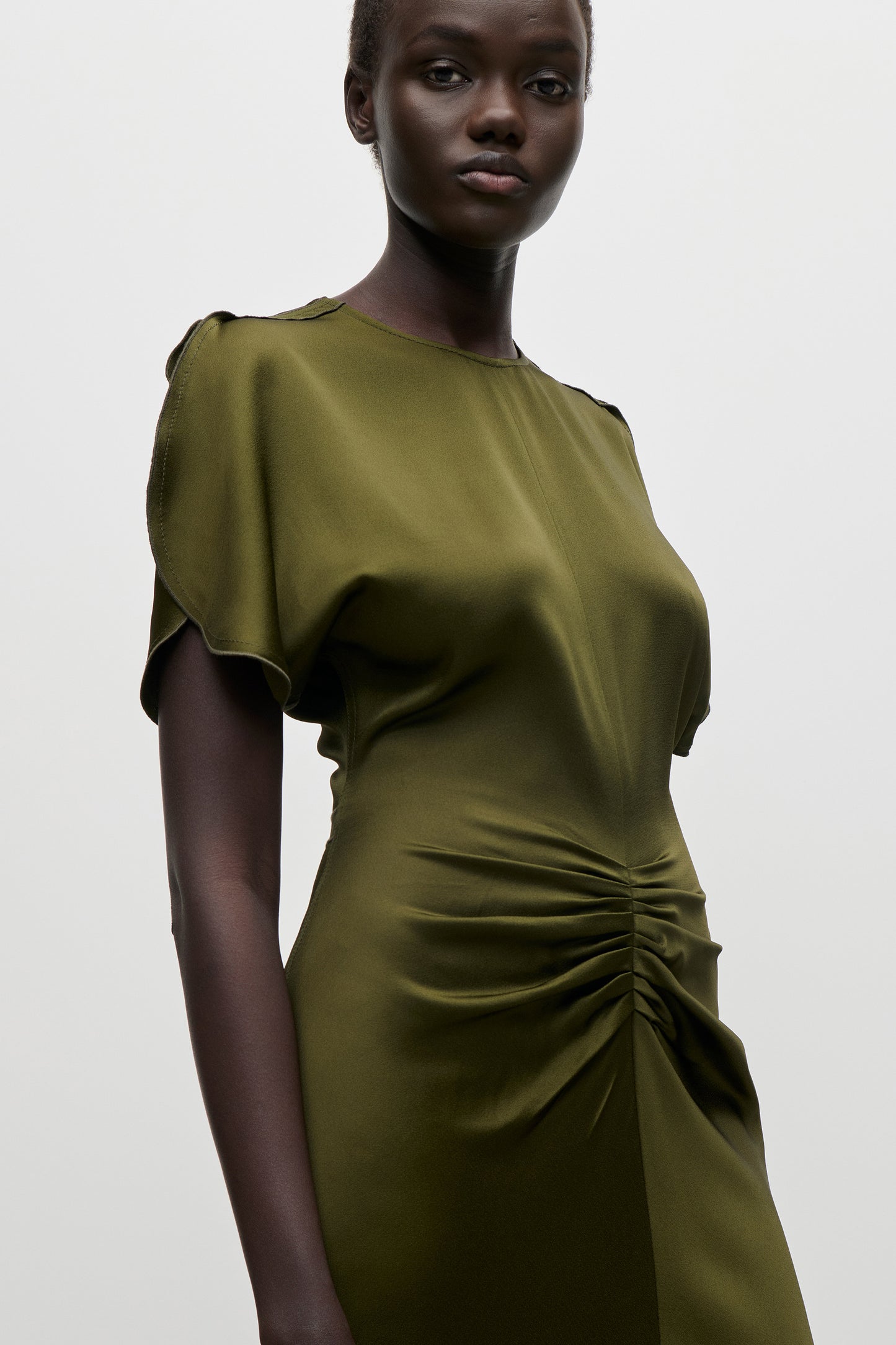 Bela Midi Dress In Green