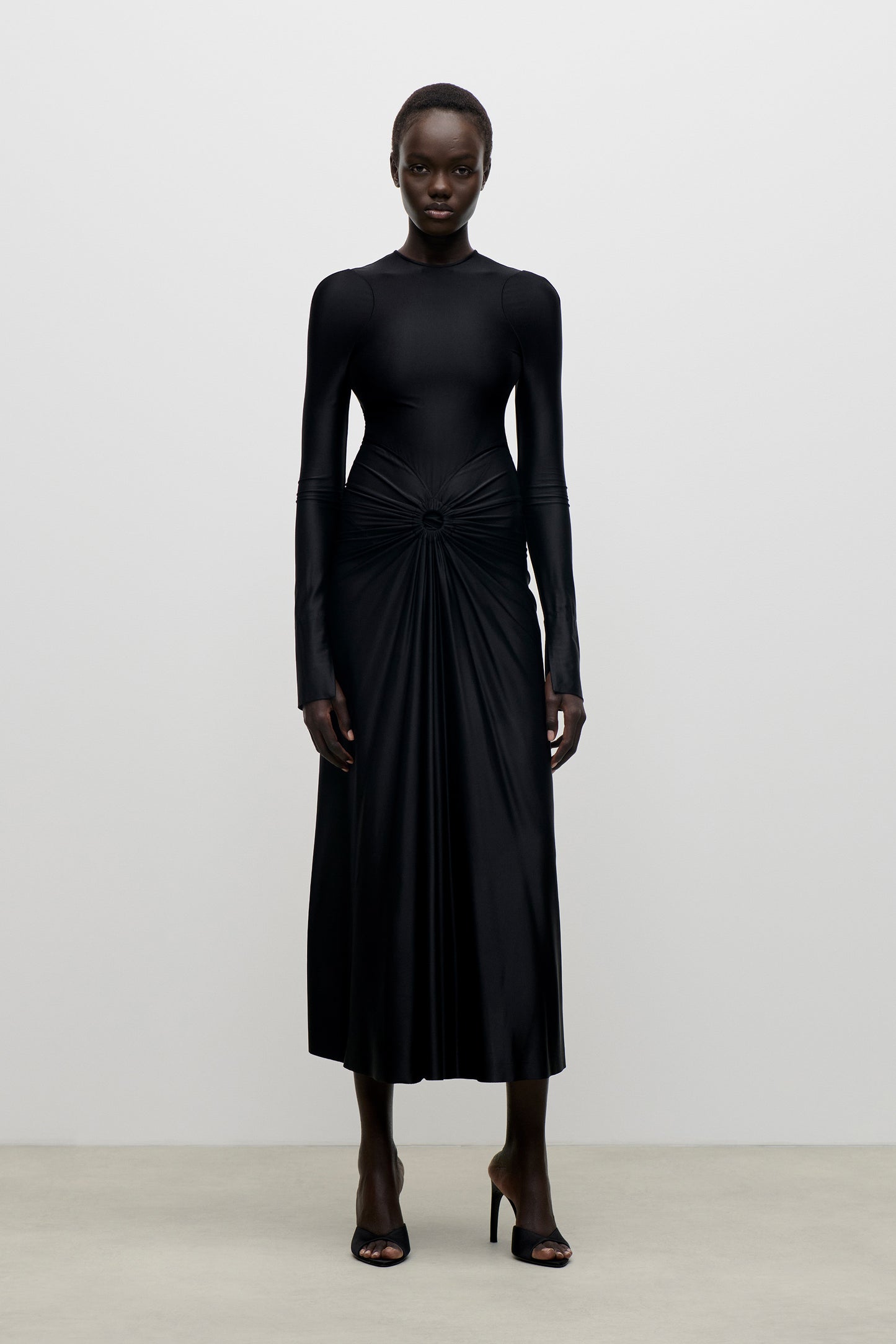 Frances Midi Dress In Black