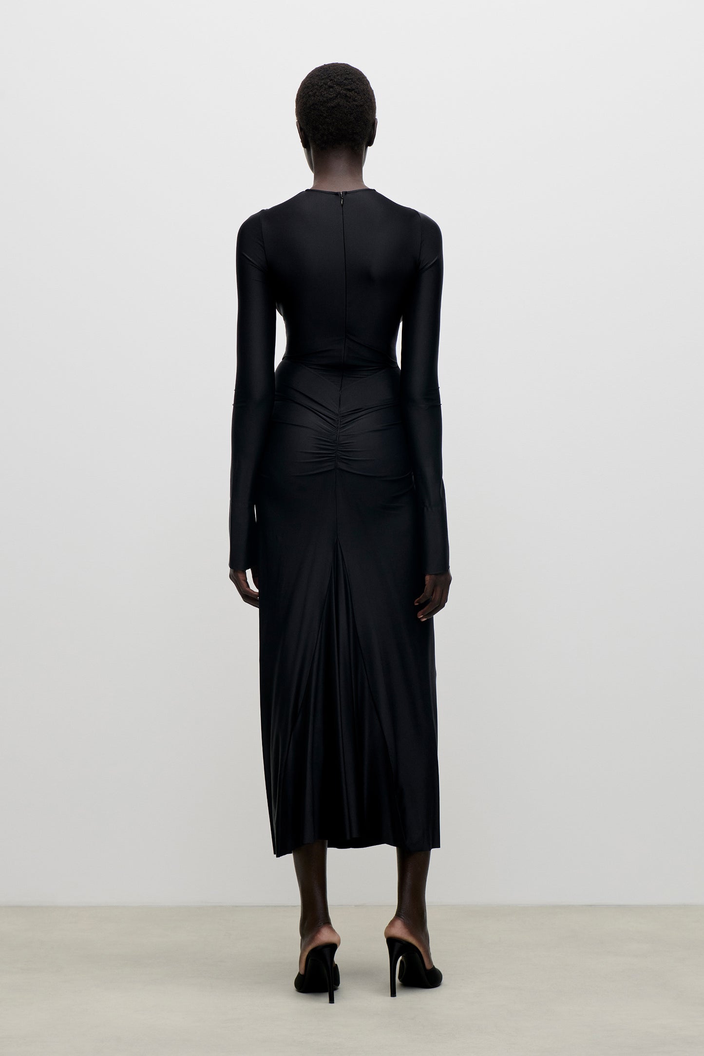 Frances Midi Dress In Black