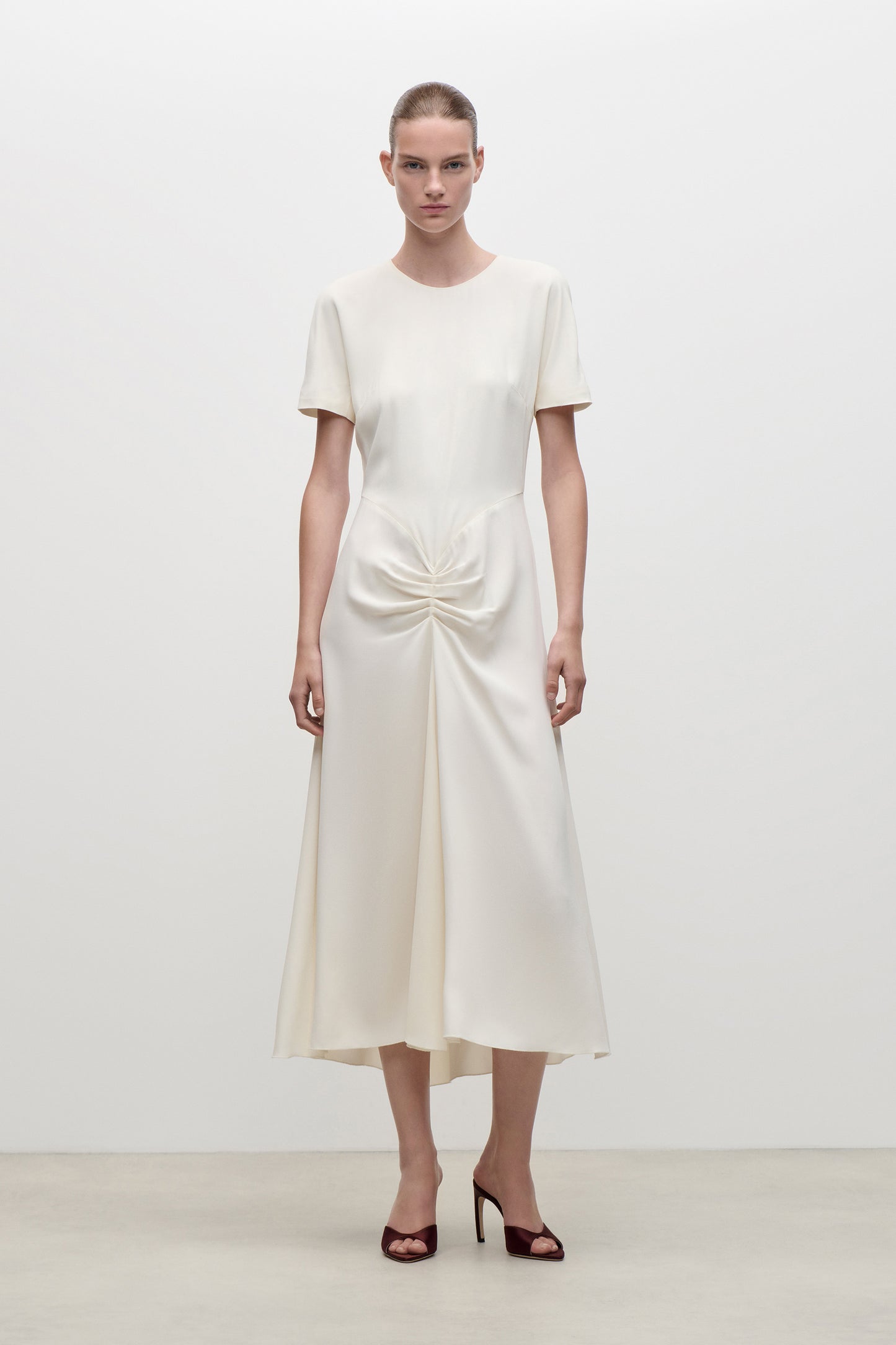 Blaire Midi Dress In Ivory