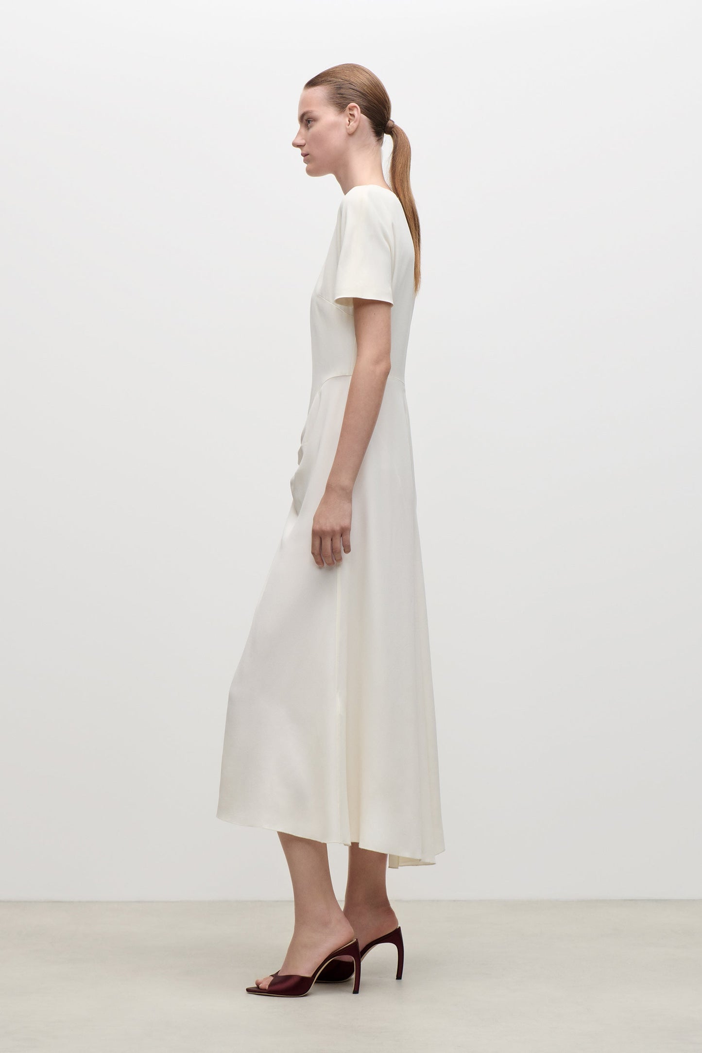 Blaire Midi Dress In Ivory