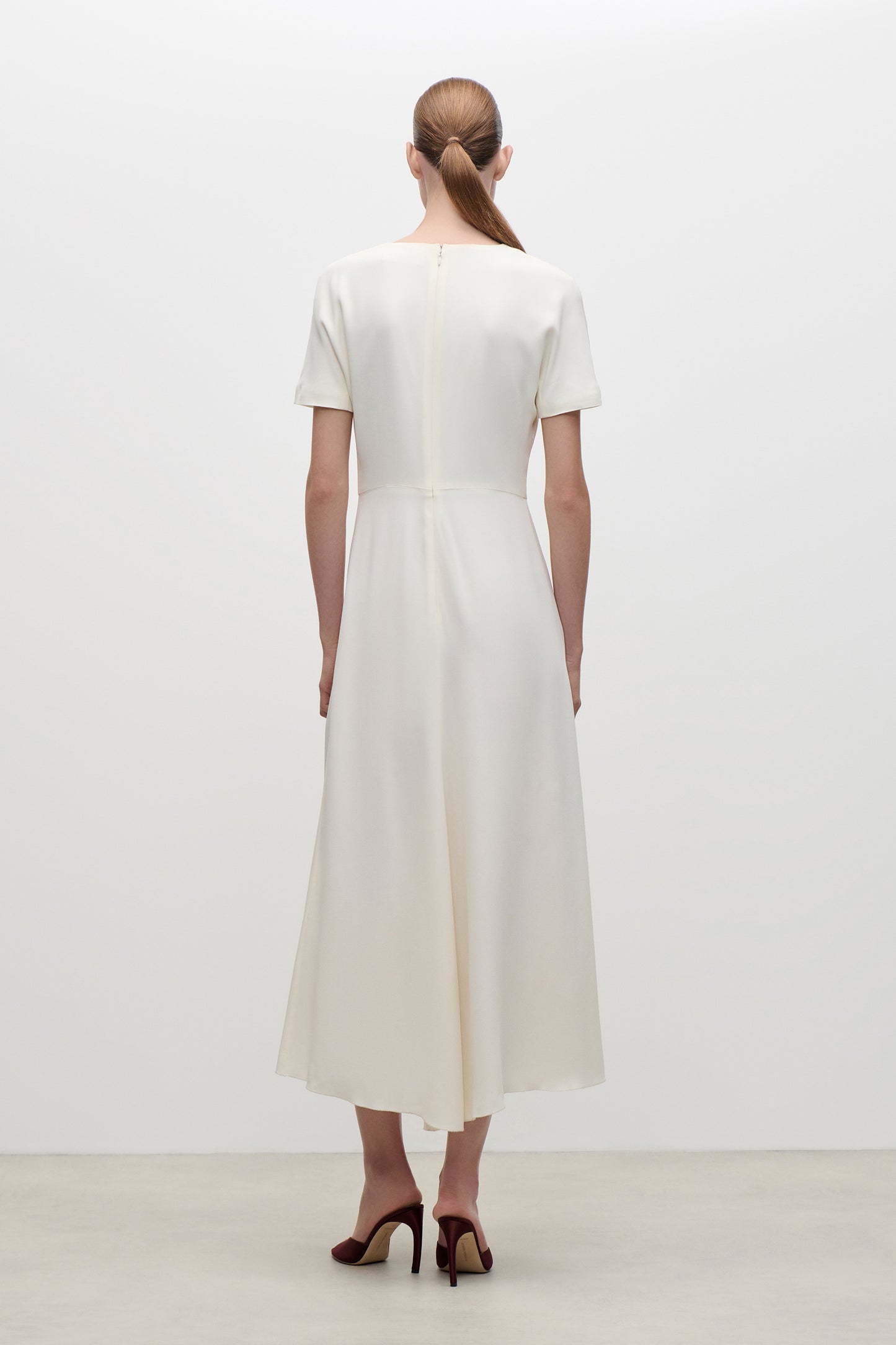 Blaire Midi Dress In Ivory