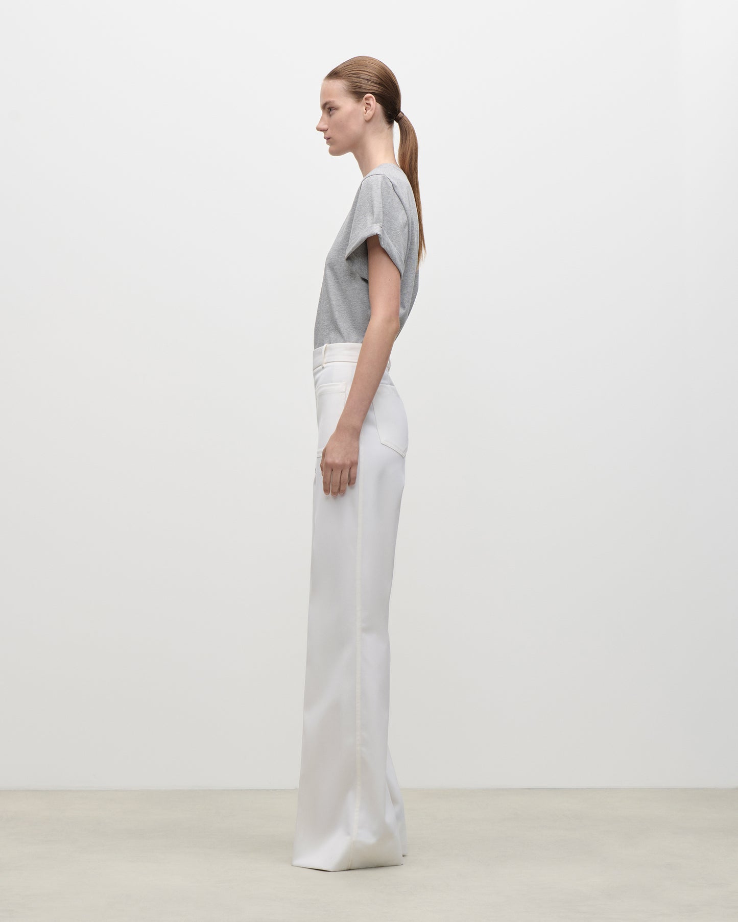 Alina Trouser In Ivory