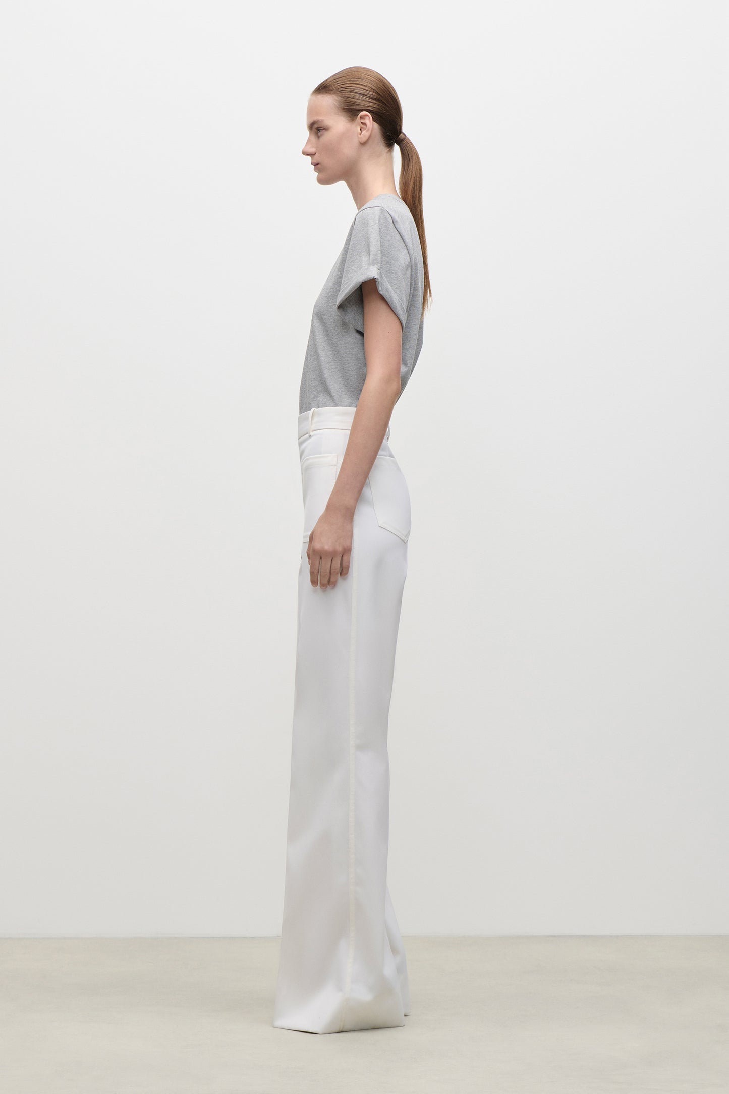 Alina Trouser In Ivory
