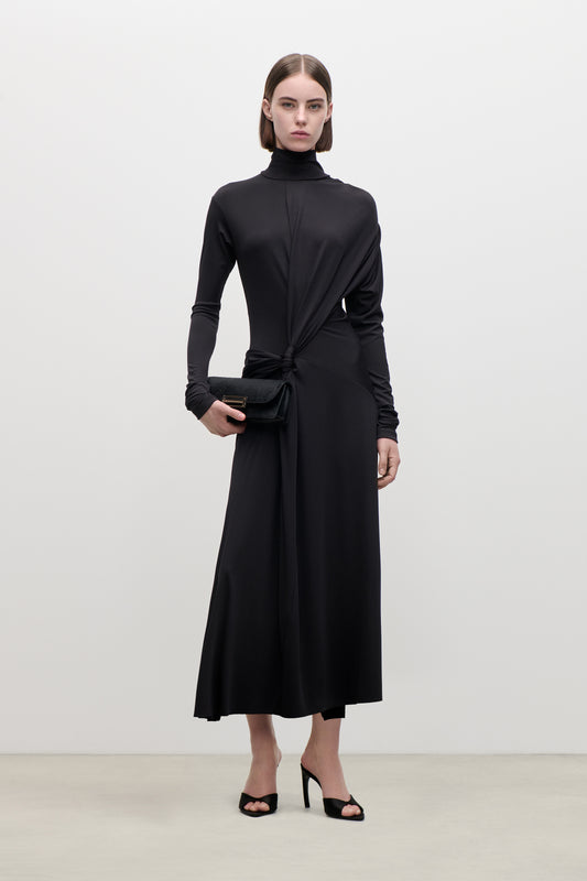 Letice Midi Dress In Black