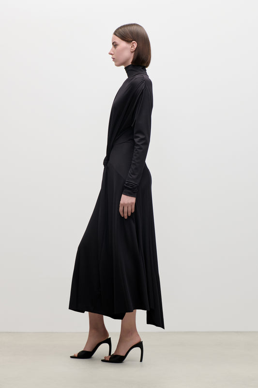 Letice Midi Dress In Black