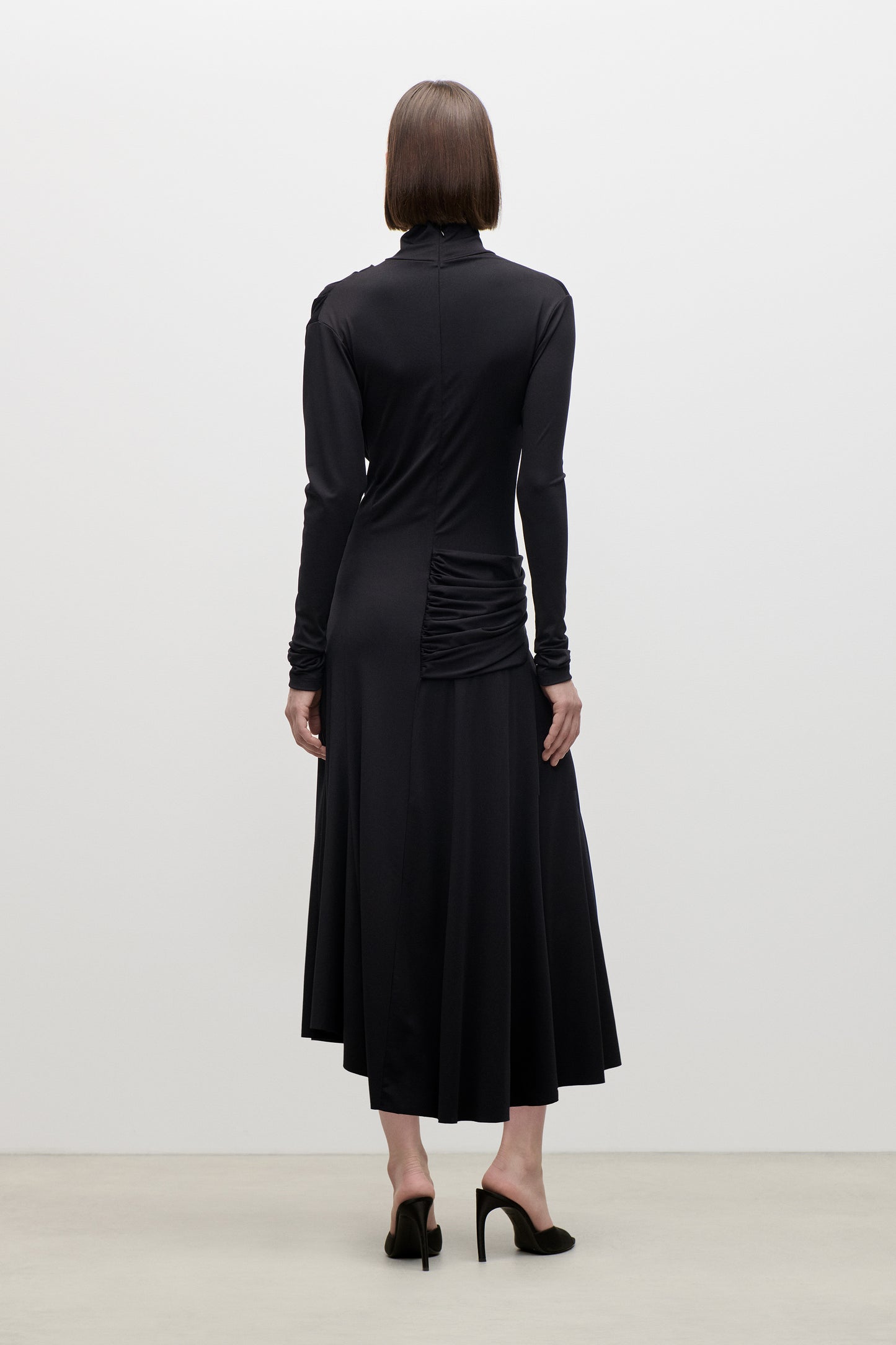 Letice Midi Dress In Black