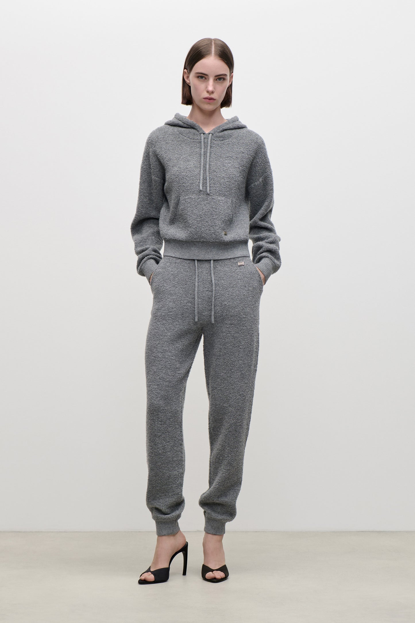 Lana Hoodie In Mid Grey